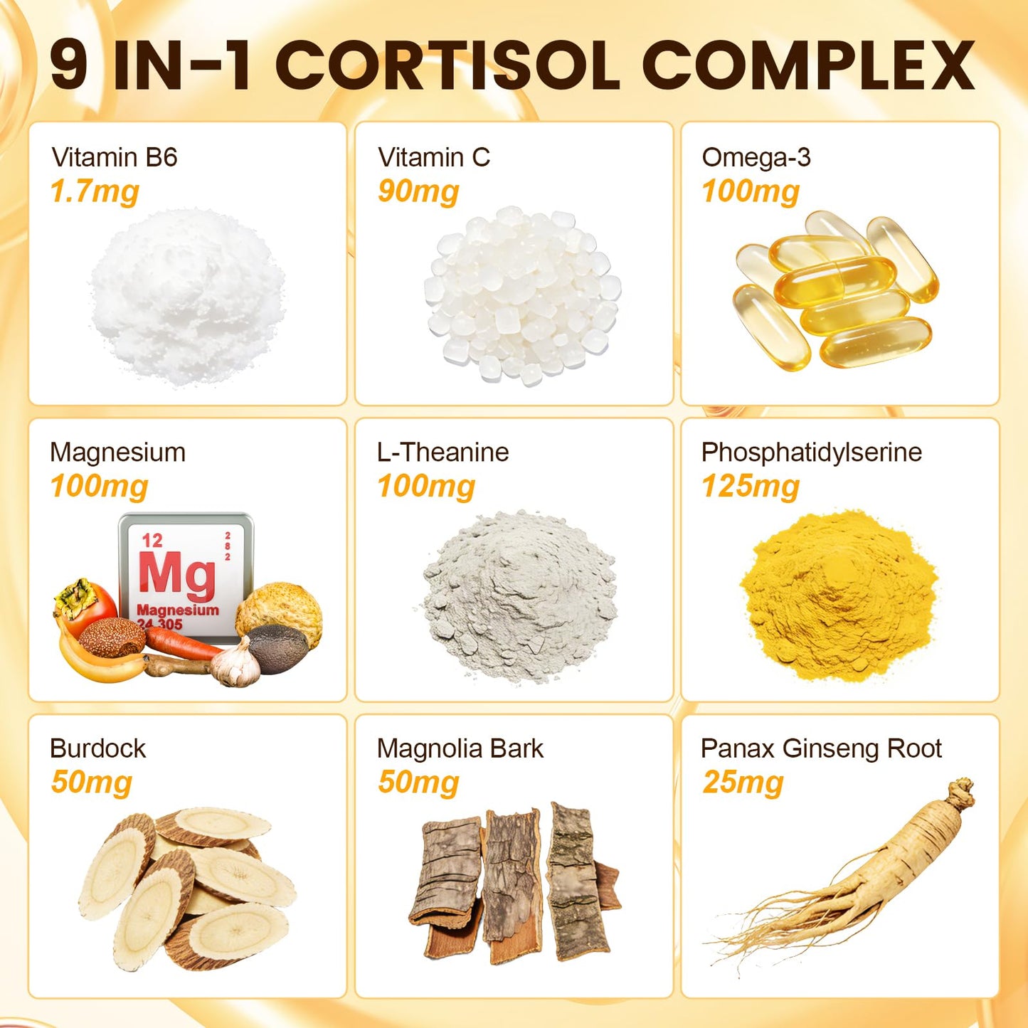 Qsbon Cortisol Reducer Capsules 120 Count