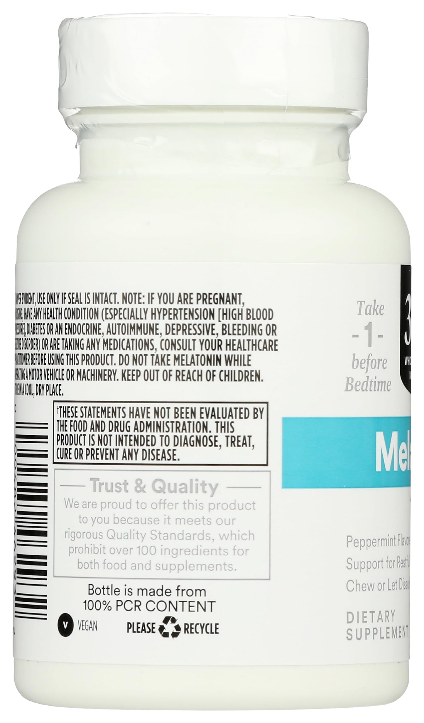 365 by Whole Foods Market Melatonin Lozenges 1mg Peppermint Flavor, 60 Count