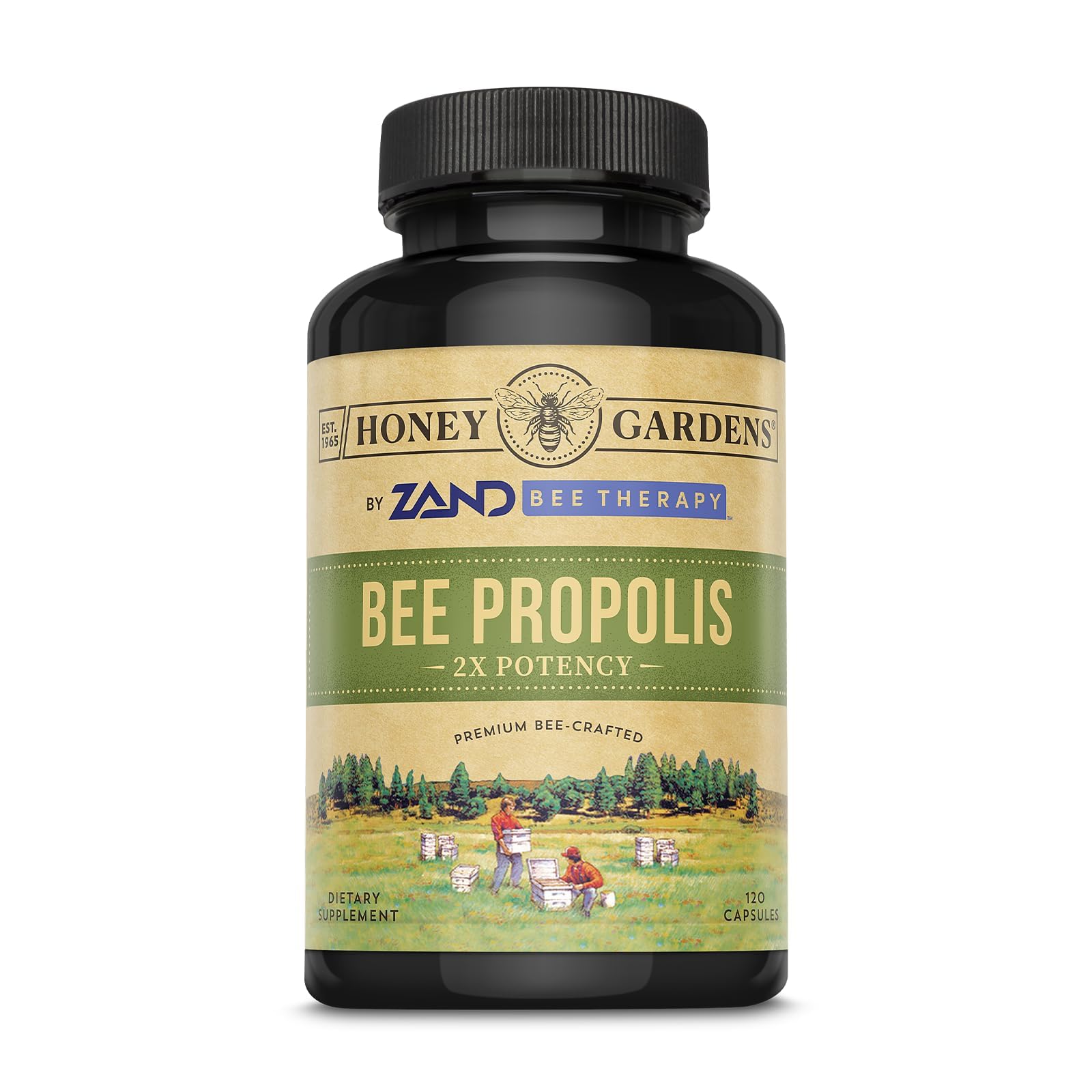 ZAND Bee Propolis Capsules 650 mg 120 Count