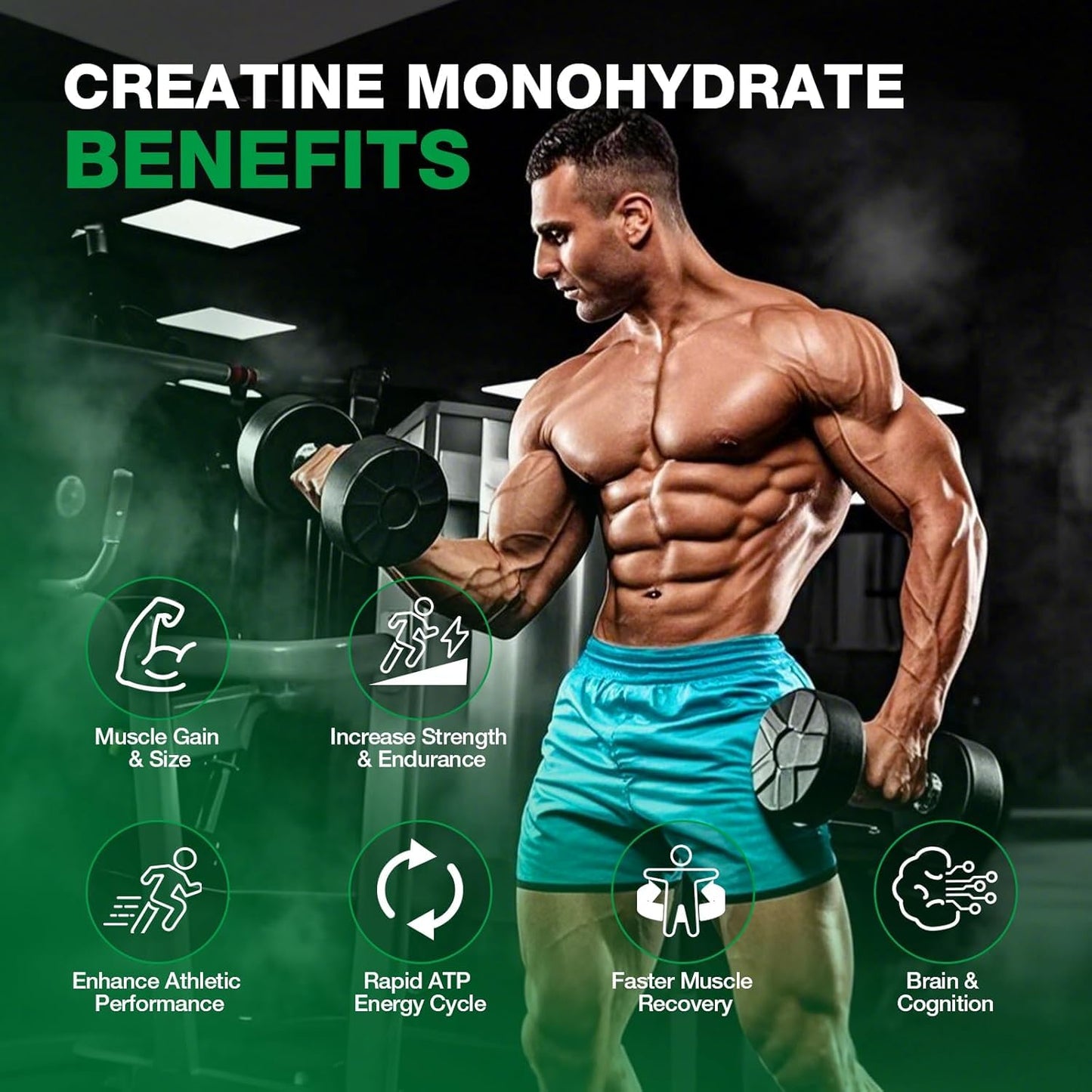 Hemyum Creatine Monohydrate Gummies, 400 Count