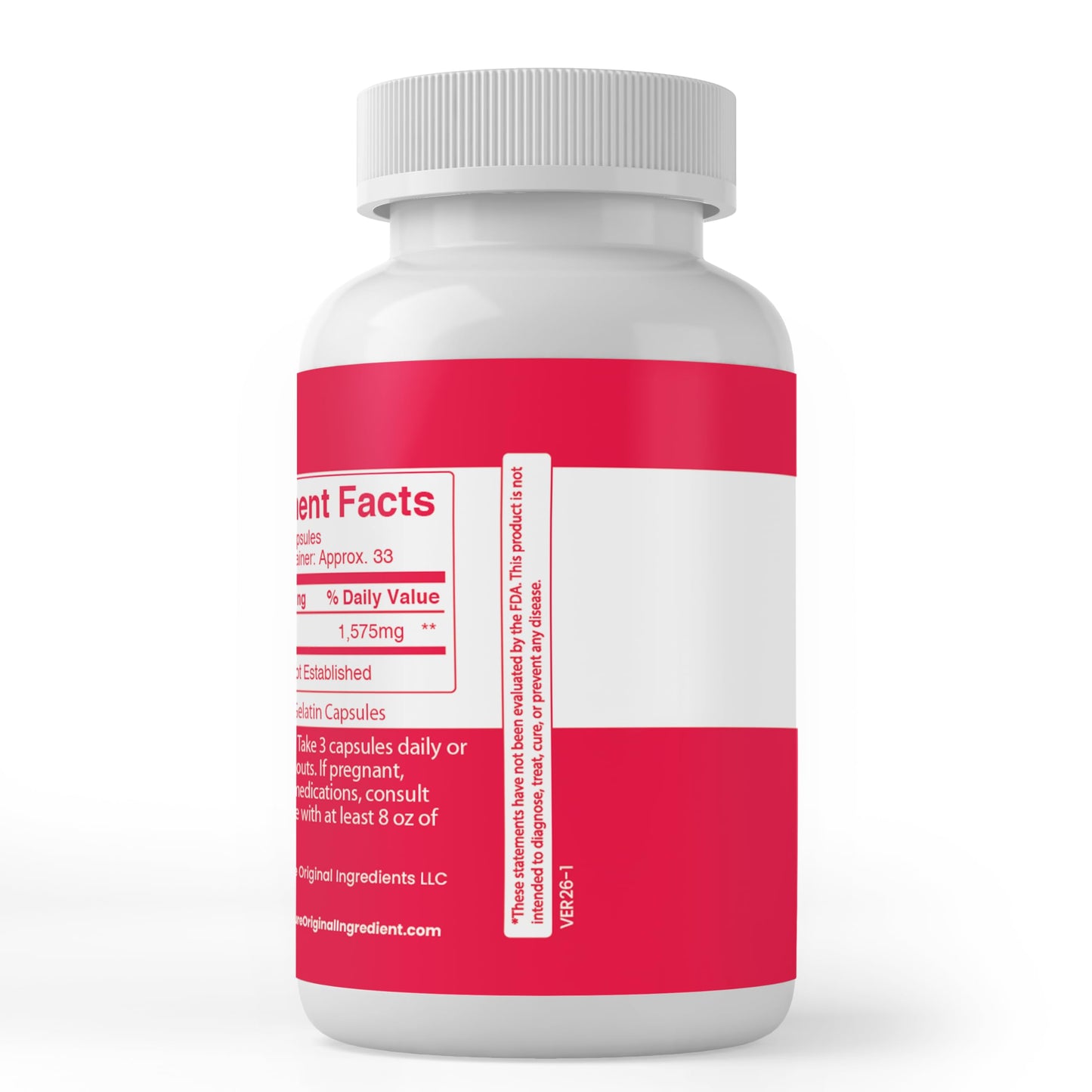 Pure Original Ingredients L-Citrulline 100 Capsules
