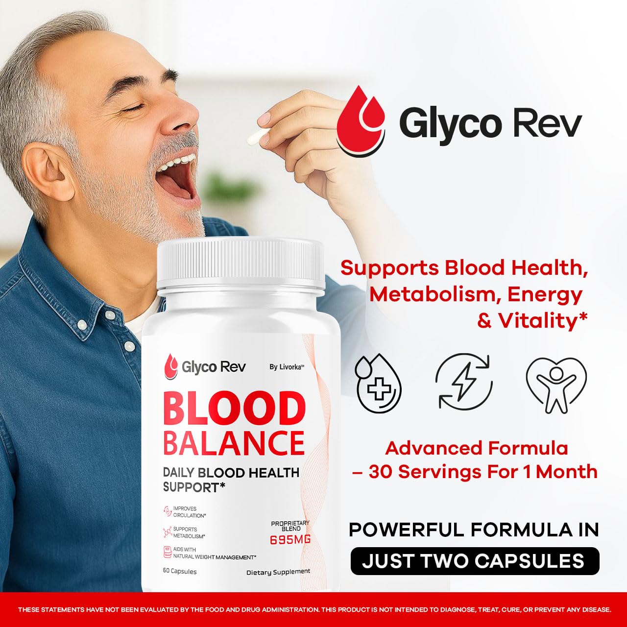 LIVORKA Glyco Rev Capsules 300 Capsules