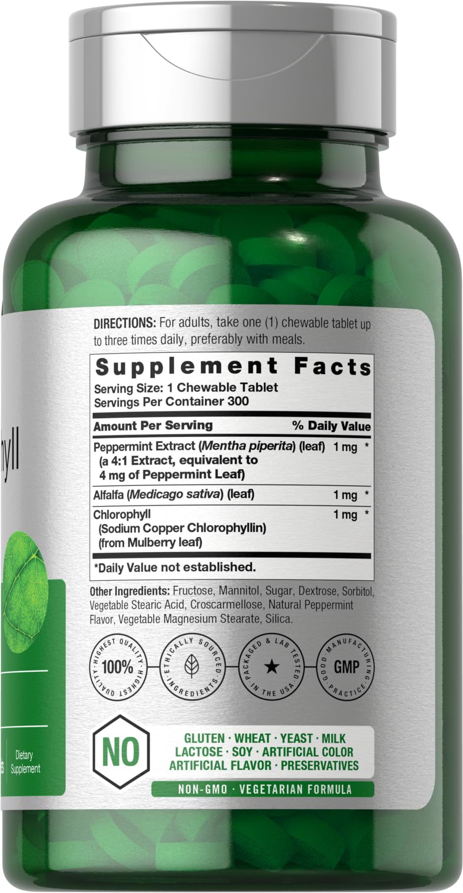 Horbäach Chlorophyll Chewable Tablets 300