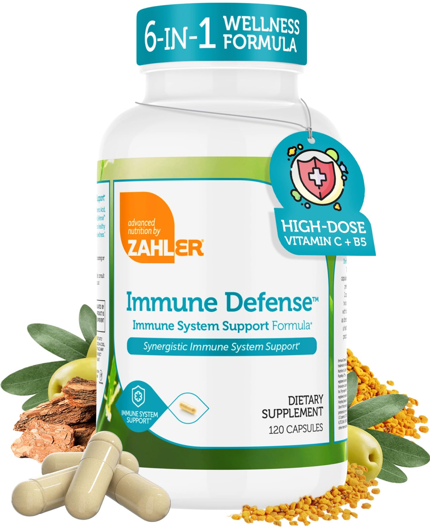 Zahler Immune Defense Immune System Support 120 Capsules