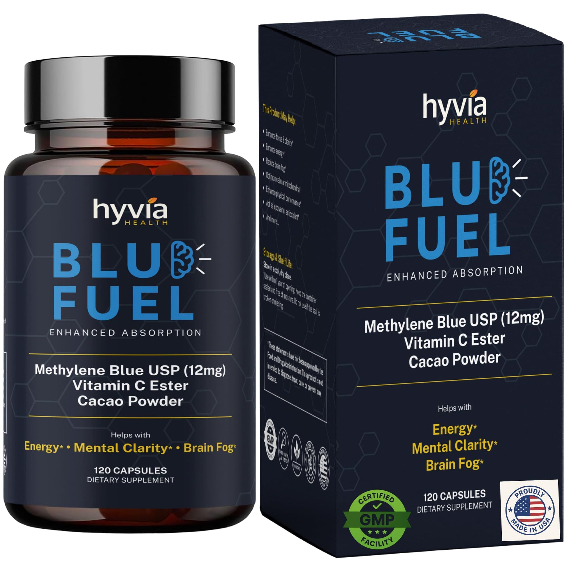 Hyvia Health Methylene Blue Capsules 120 Count