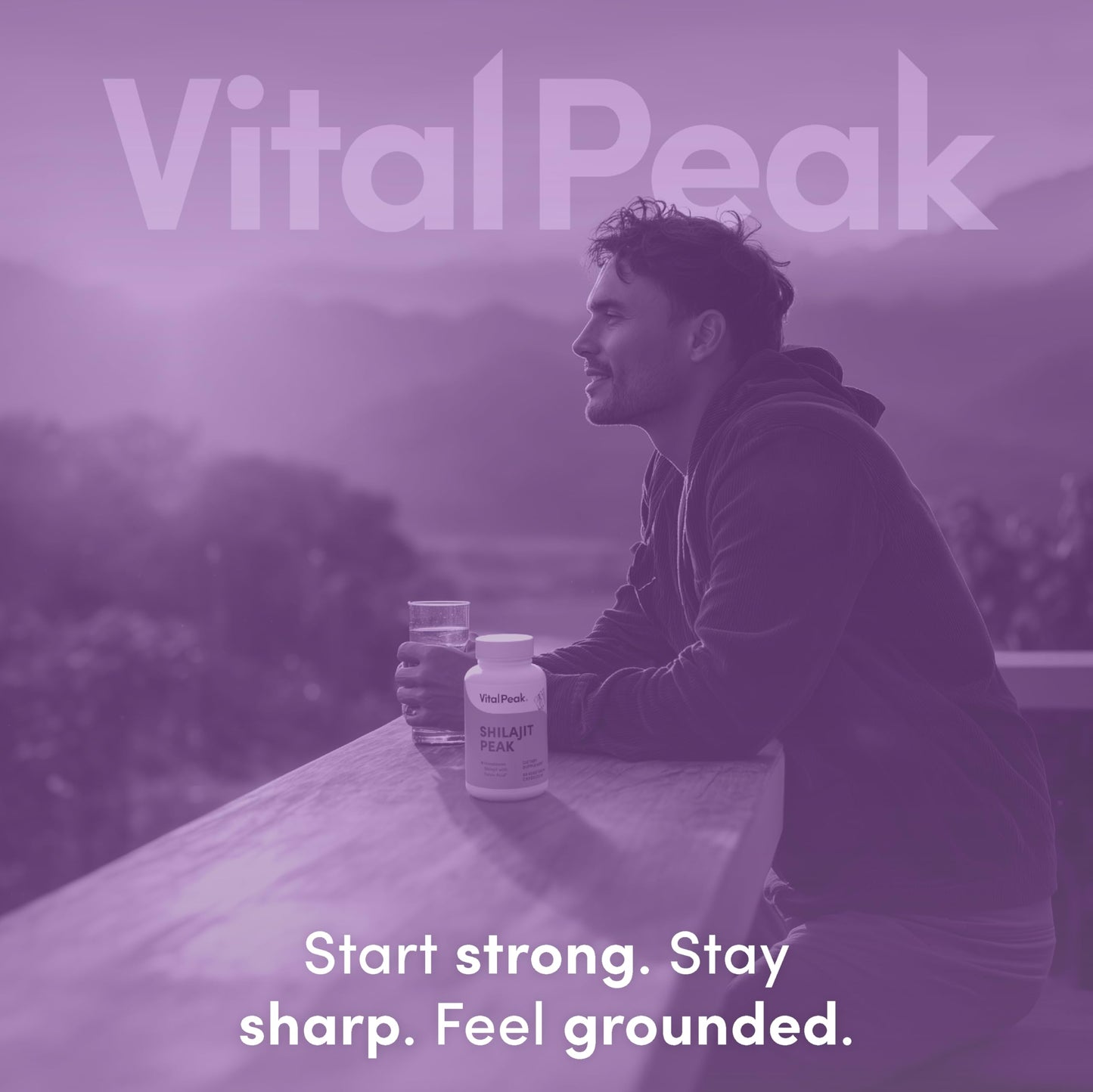 Vital Peak Shilajit 1000 mg Capsules 60 Count