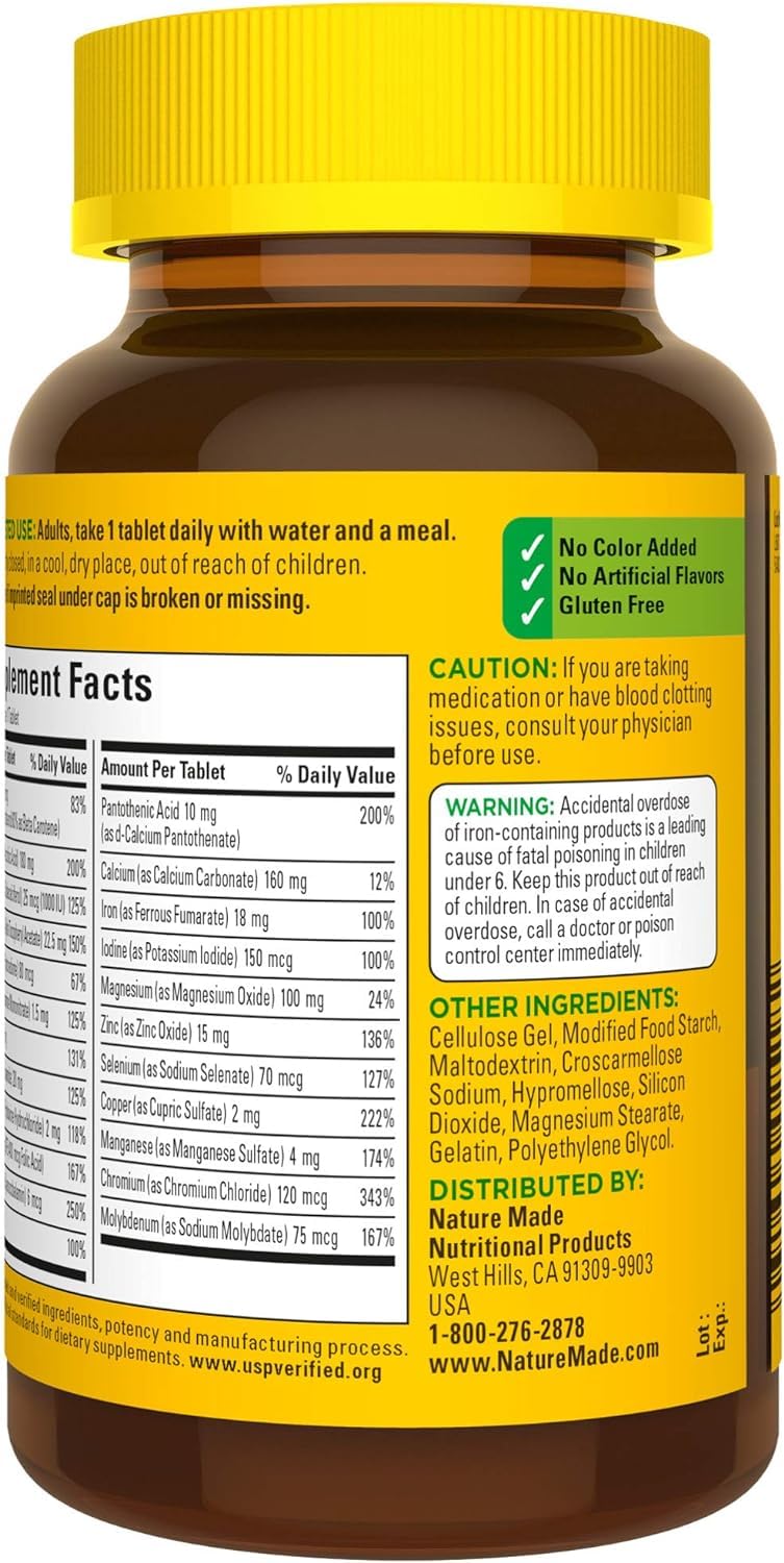 Nature Made Multi Complete 650 Tablets