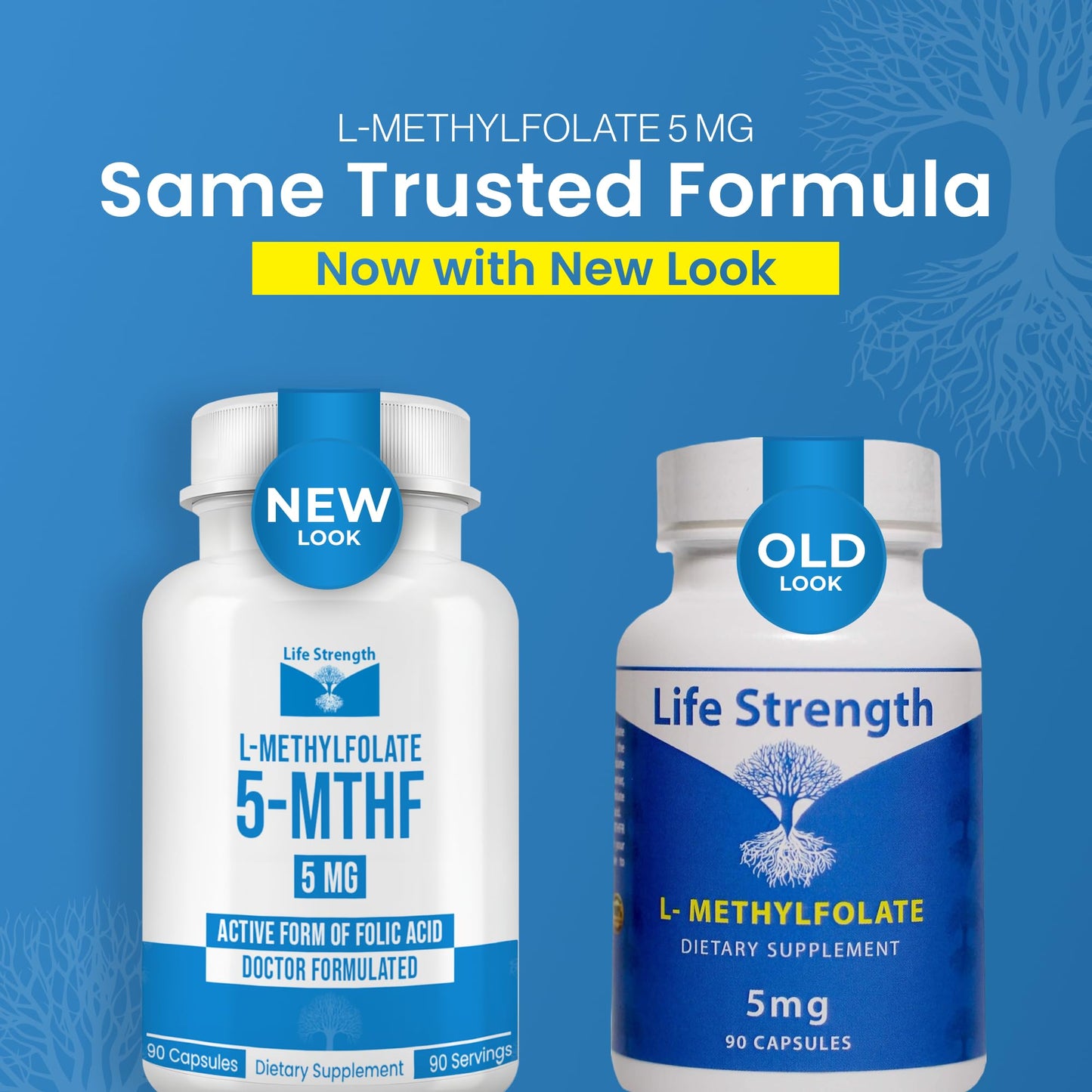 LifeStrength L Methylfolate 5mg Capsules 90 Count