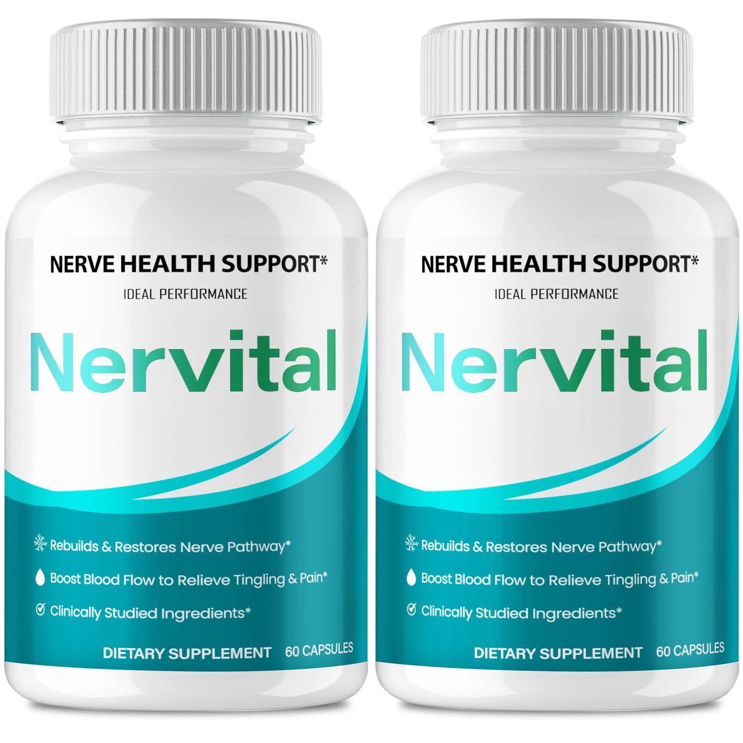 IDEAL PERFORMANCE Nervital Nerve Supplement Capsules, 120 Count