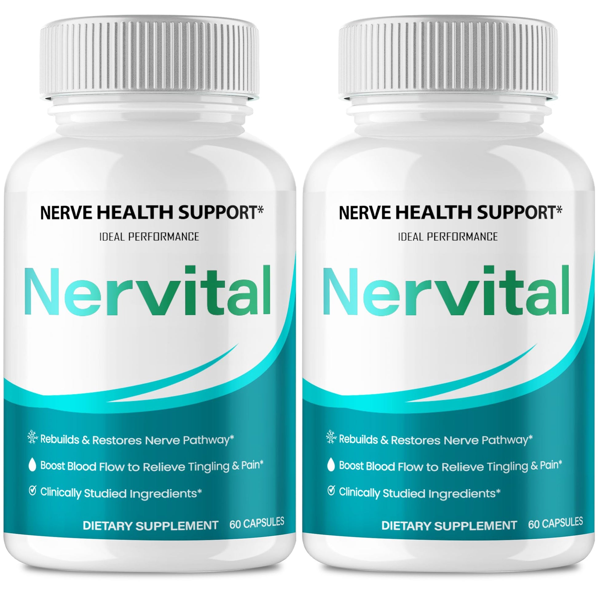 IDEAL PERFORMANCE Nervital Nerve Supplement Capsules, 120 Count