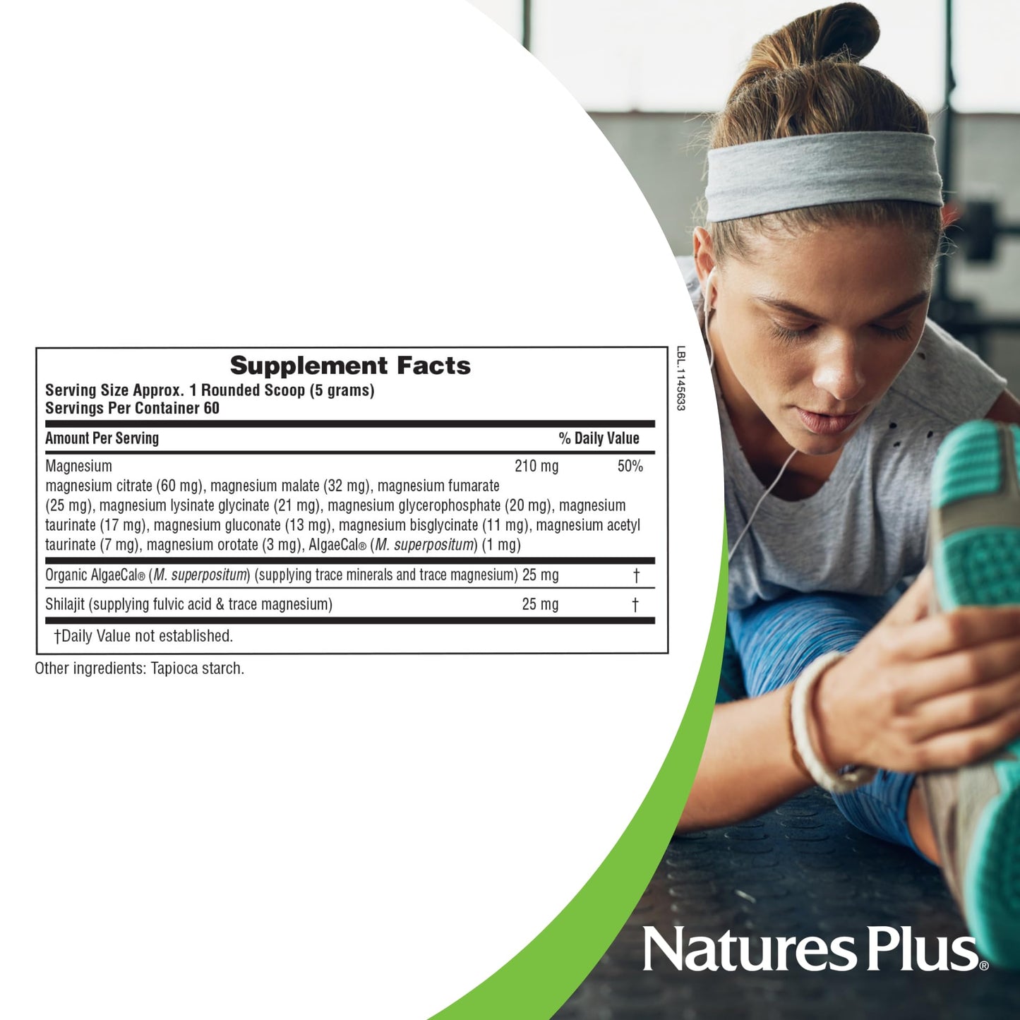 NaturesPlus KalmAssure Magnesium Complex Powder 60 Servings