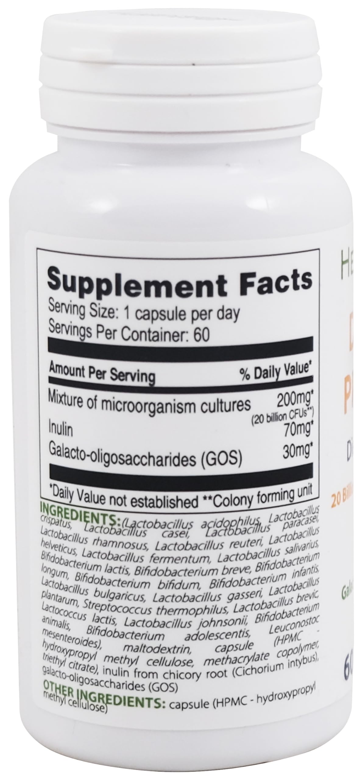 Heiltropfen Digestive Probiotic + Prebiotic 60 Capsules