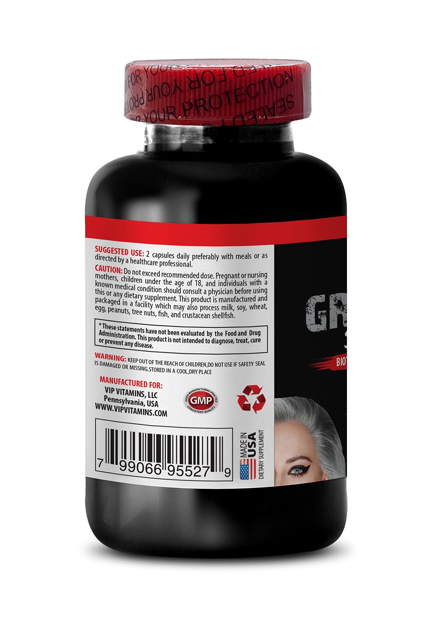 SKIN CARE SOLUTIONS Gray Hair Reverse Complex Capsule, 60 Count