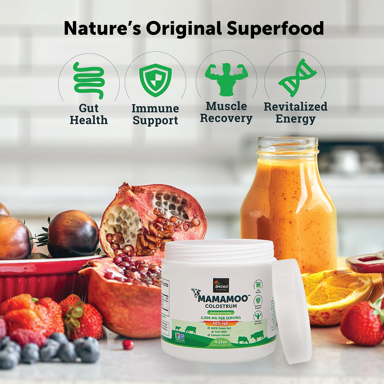 Incas by Asiya Life MamaMoo Colostrum Powder 4.23 oz