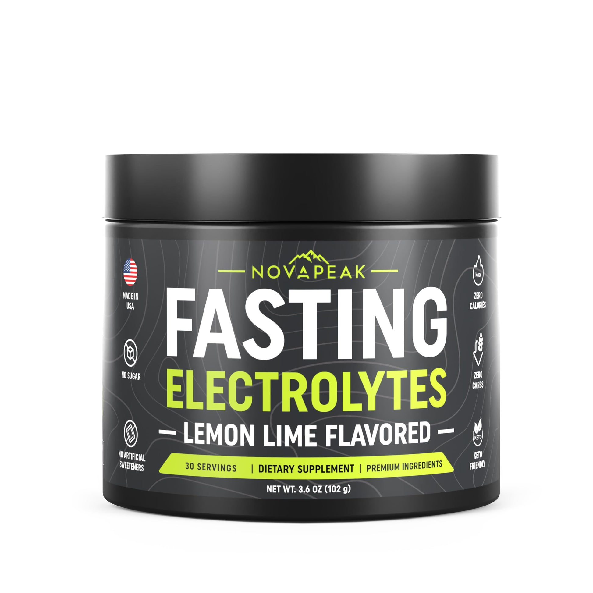 NovaPeak Fasting Electrolytes Powder, 3.6 Ounce
