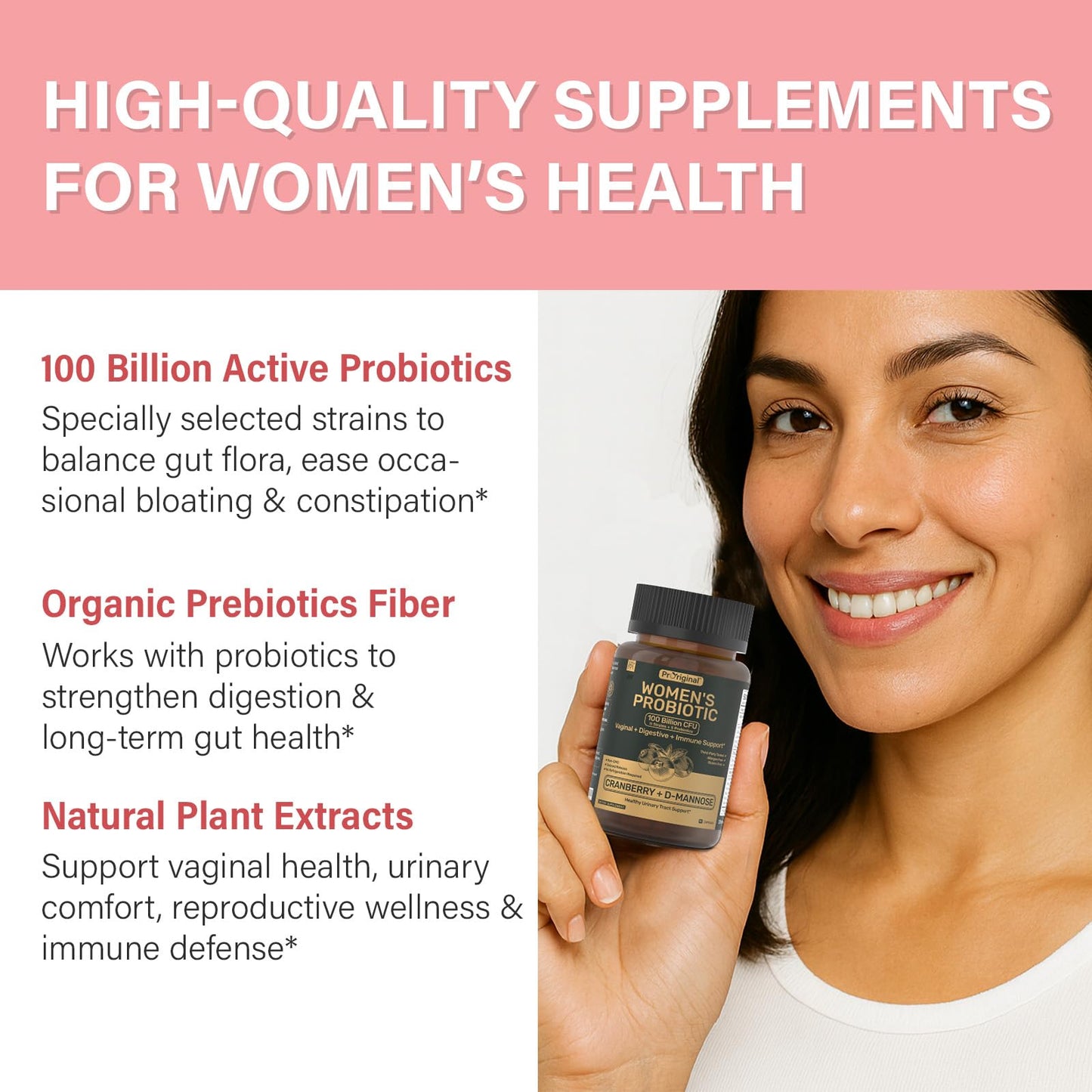 Proriginal Probiotics for Women - 100 Billion CFU, 11 Strains Capsules 180