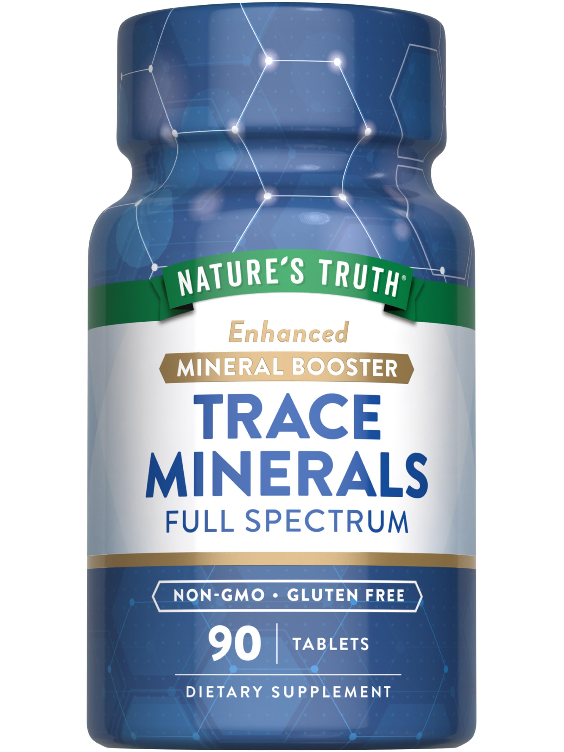 Nature's Truth Trace Minerals Supplement with Iodine Tablets, 90 Count