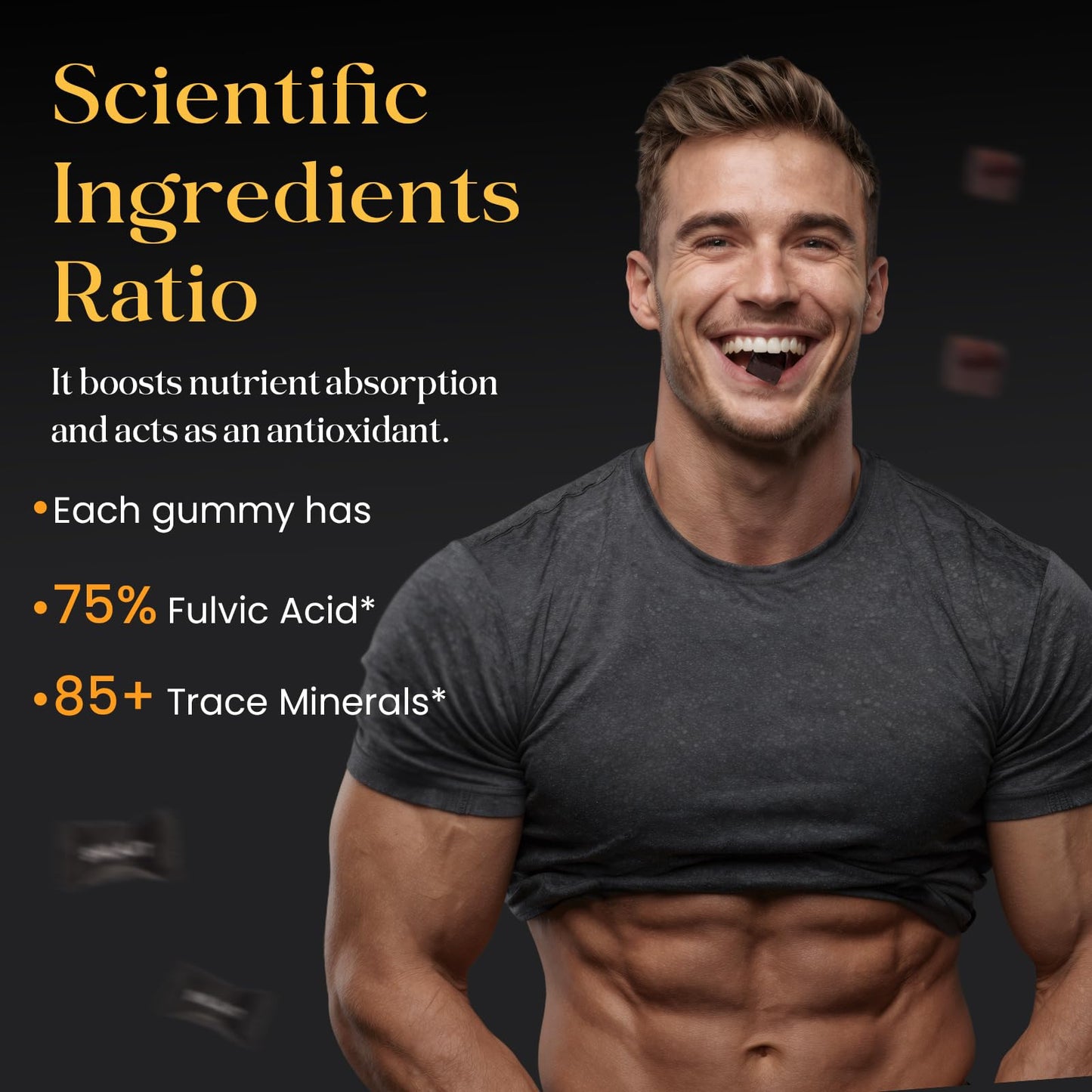Bruce & Shark Himalayan Shilajit Gold Gummies - 4000mg, 60 Gummies