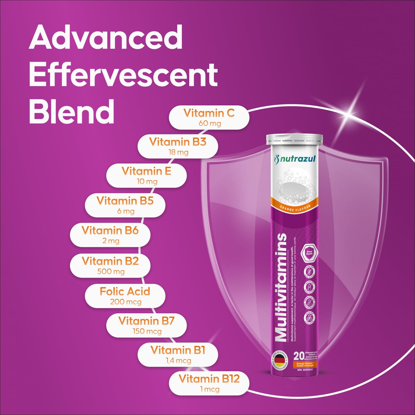 Nutrazul Multivitamin Effervescent Tablet 60 Tablets