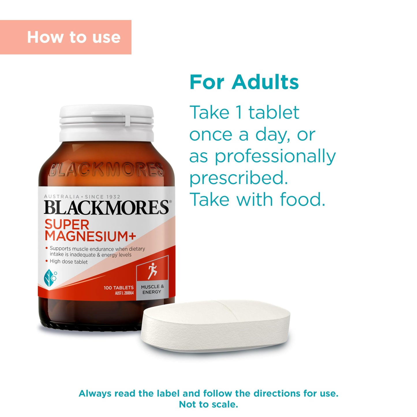 Blackmores Super Magnesium Plus Tablets, 100 Tablets
