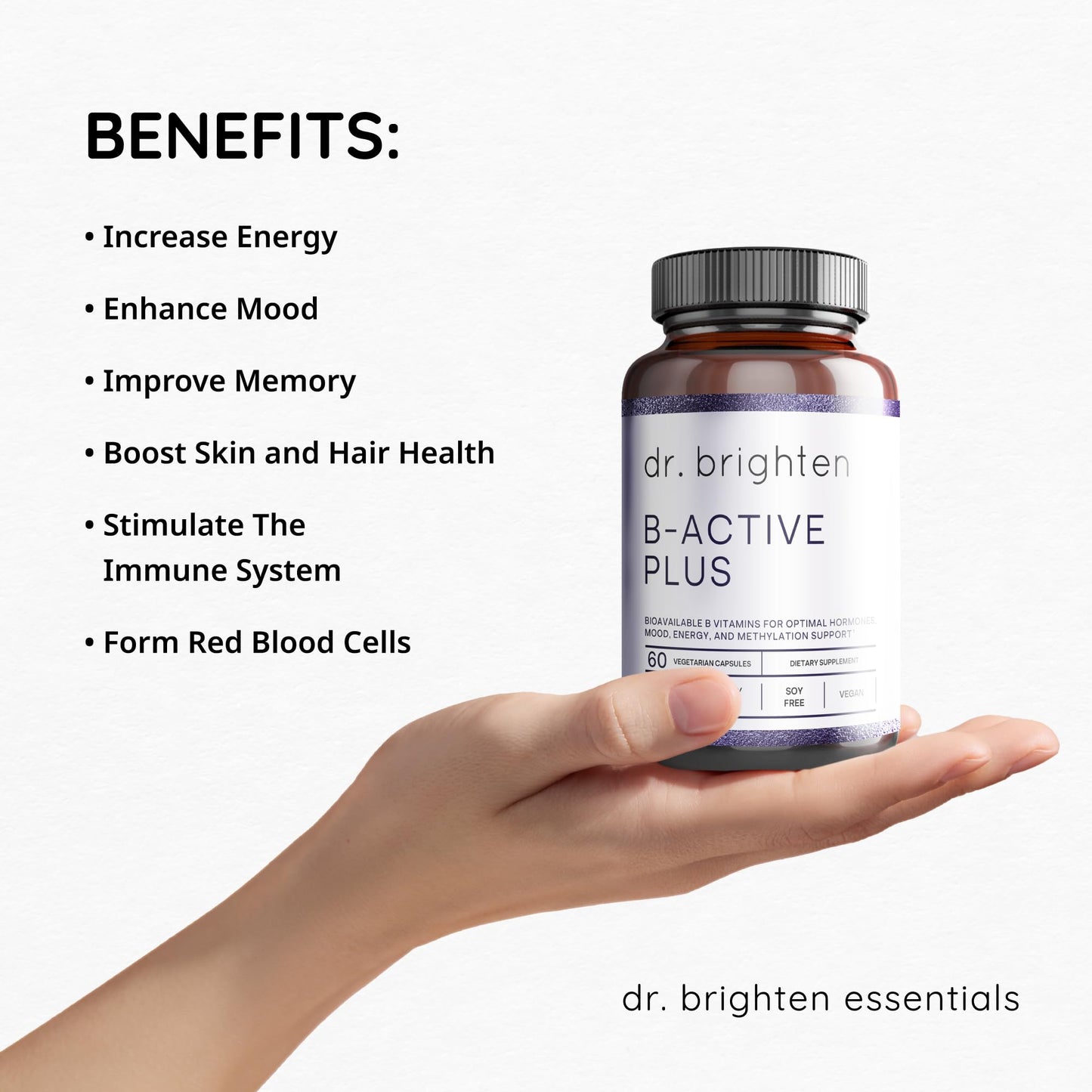 Dr. Brighten B-Active Plus Capsules, 60 Count
