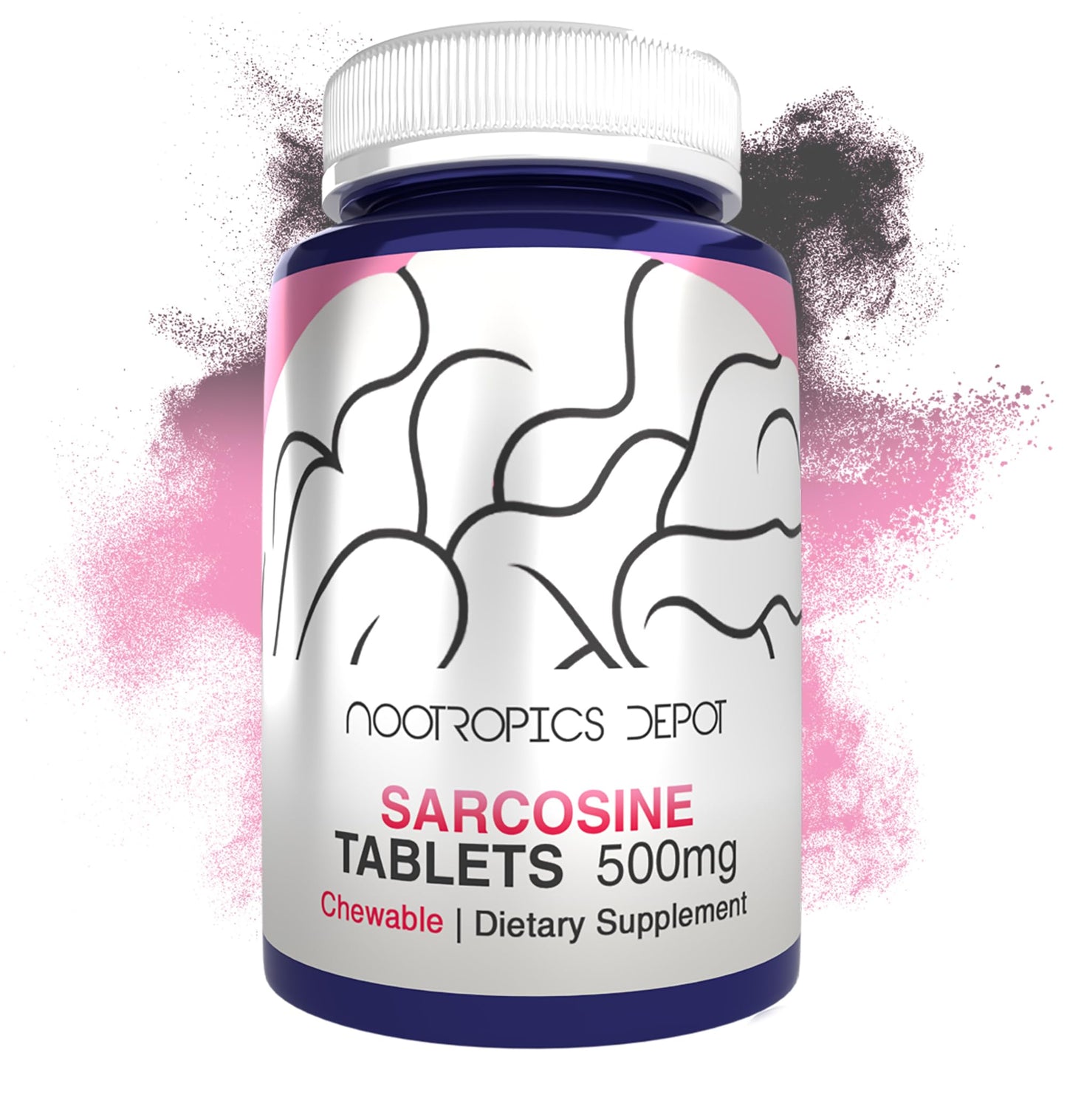 Nootropics Depot Sarcosine Tablets 500mg, 120 Count