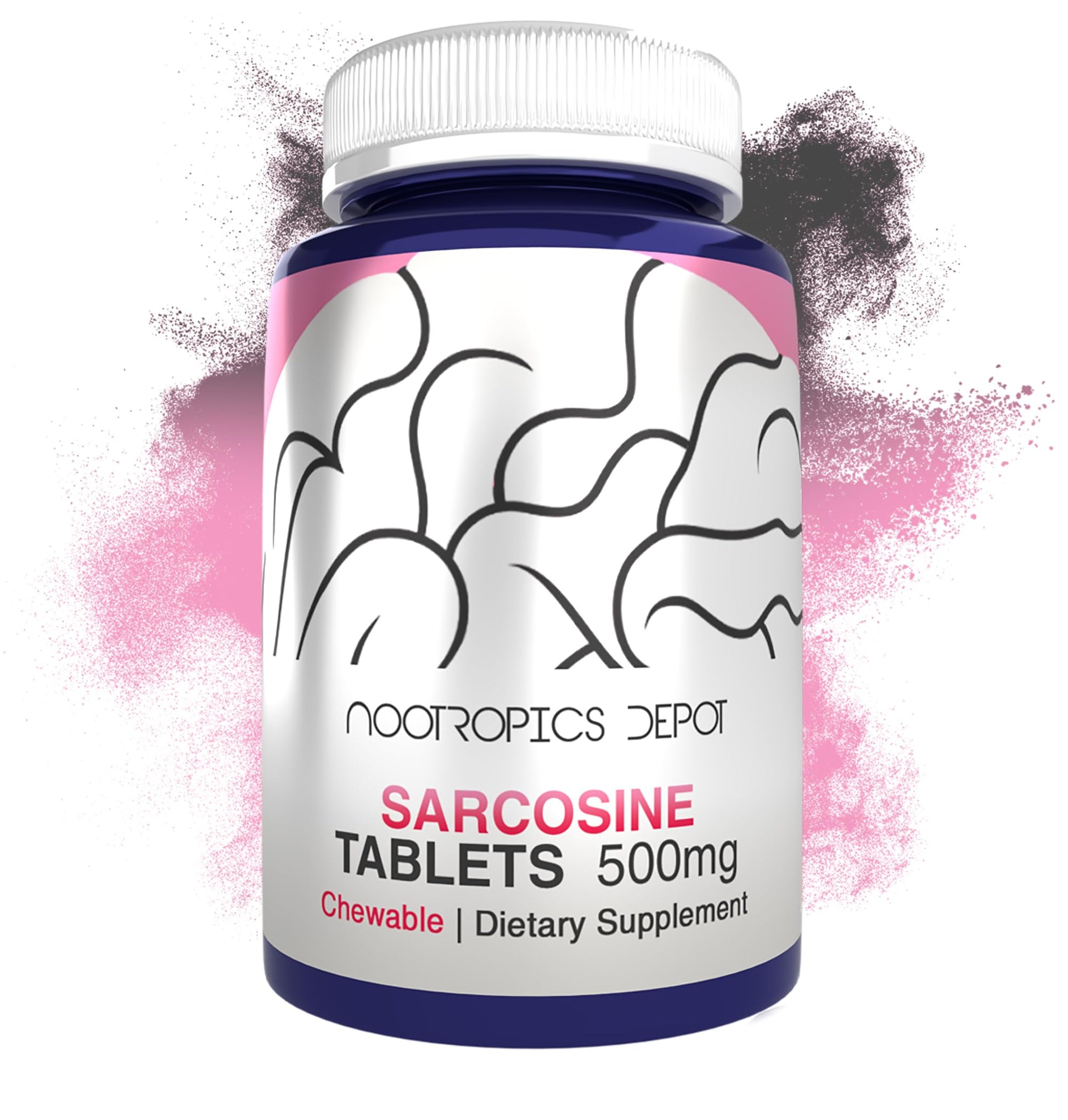 Nootropics Depot Sarcosine Tablets 500mg, 120 Count
