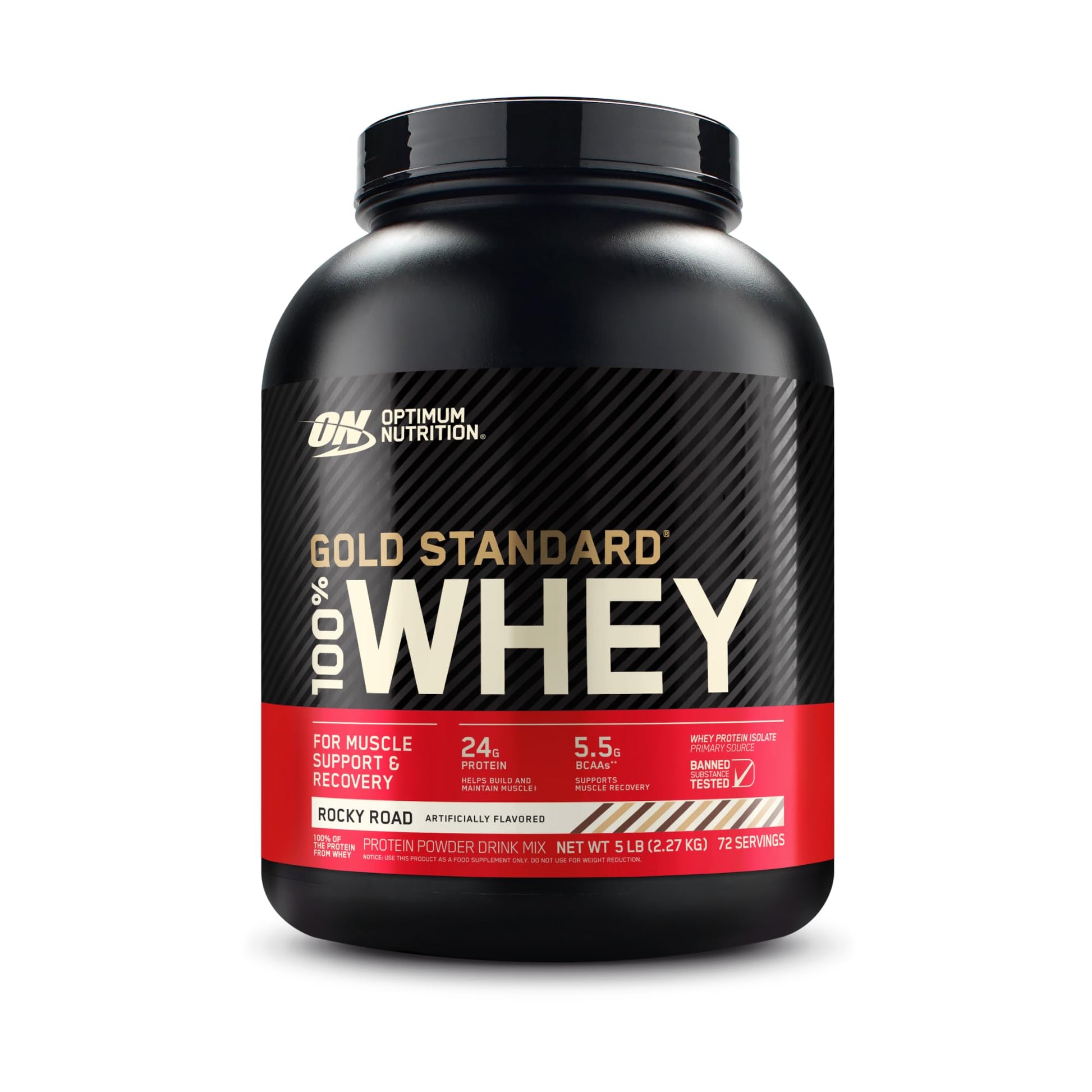 Optimum Nutrition Gold Standard 100% Whey Protein Powder Rocky Road 80 Servings