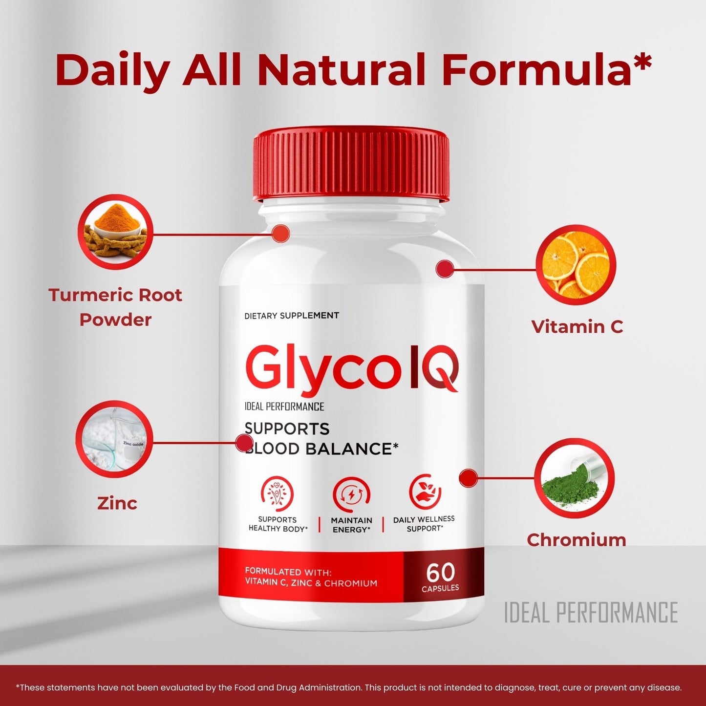 IDEAL PERFORMANCE GlycoIQ Capsules 120 Count