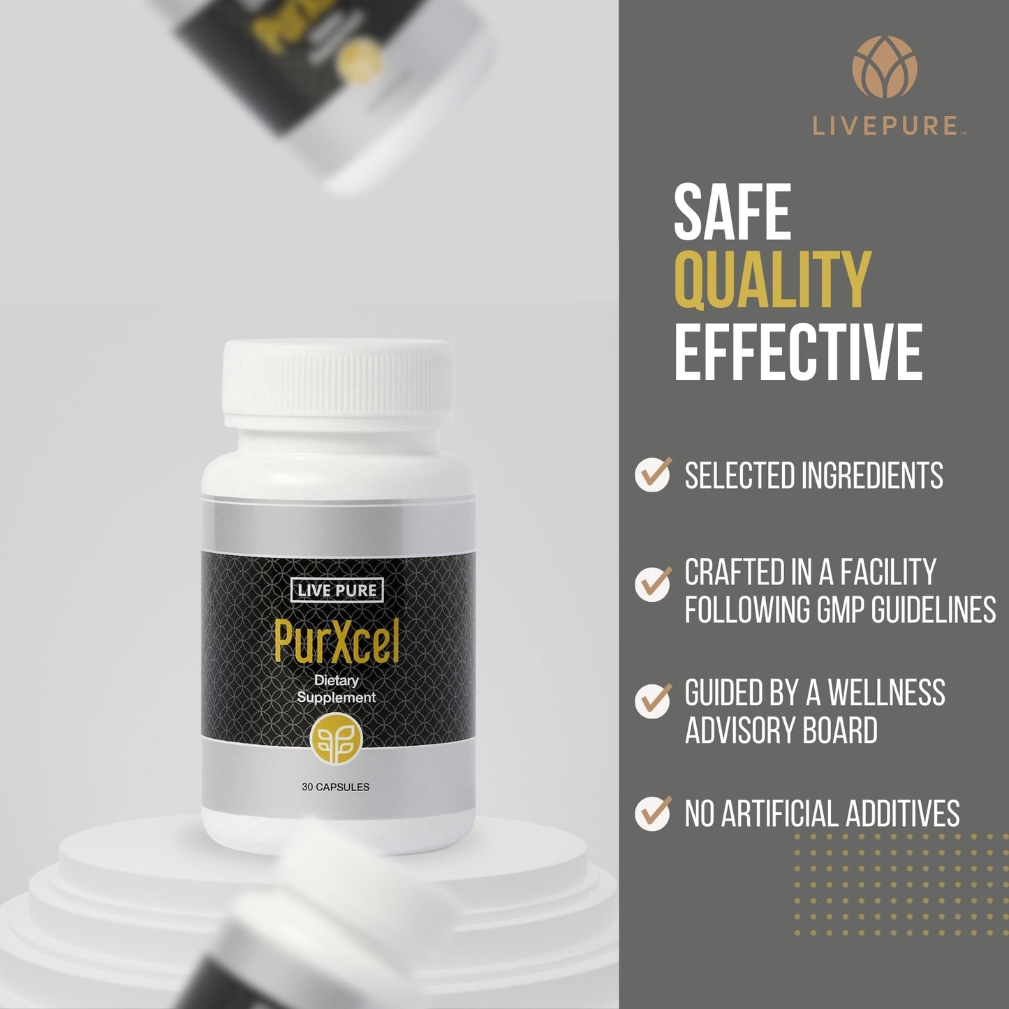 PURE PurXcel Antioxidant Supplement Capsule 30 Count