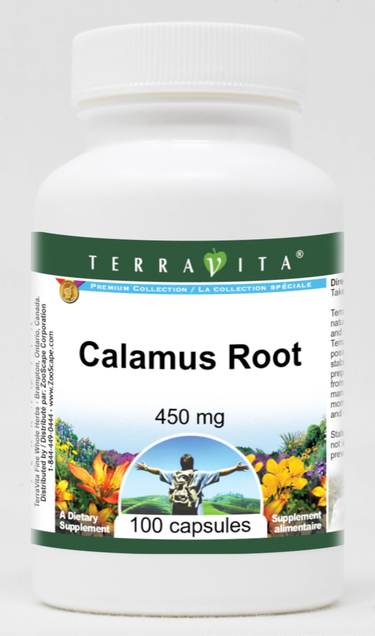 Terravita Calamus Root 450 mg Capsules, 300 Count
