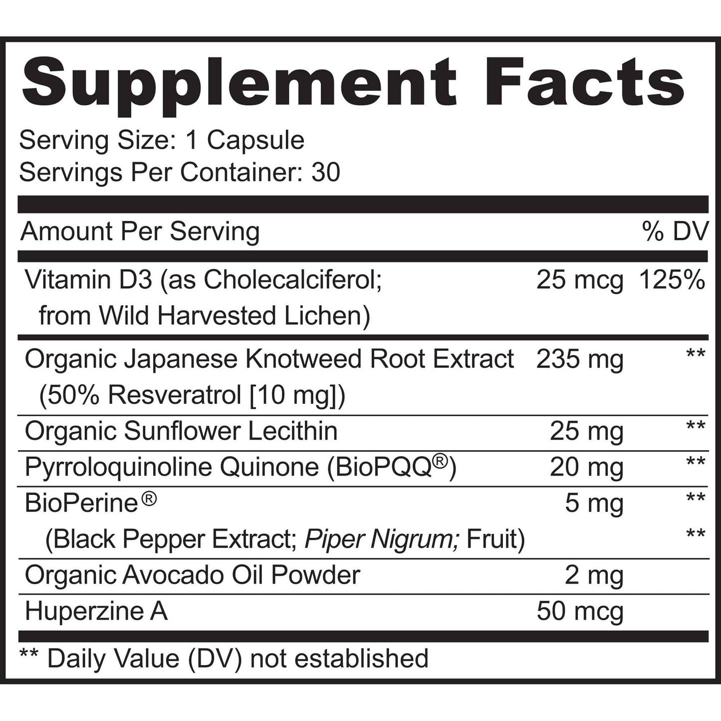 MoxyVites PQQ MITORESTORE Brain Supplements for Memory and Focus, Capsules, 30 Count