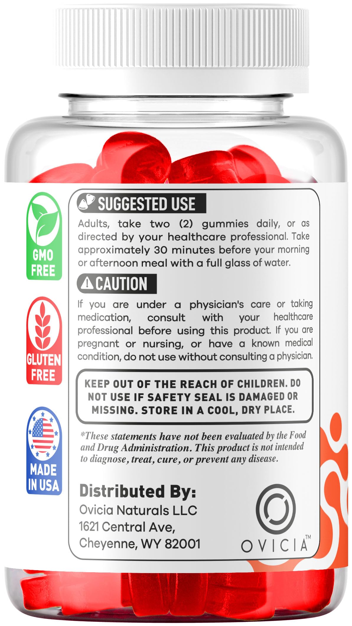 OVICIA Maximus Labs Gummies, 60 Gummies