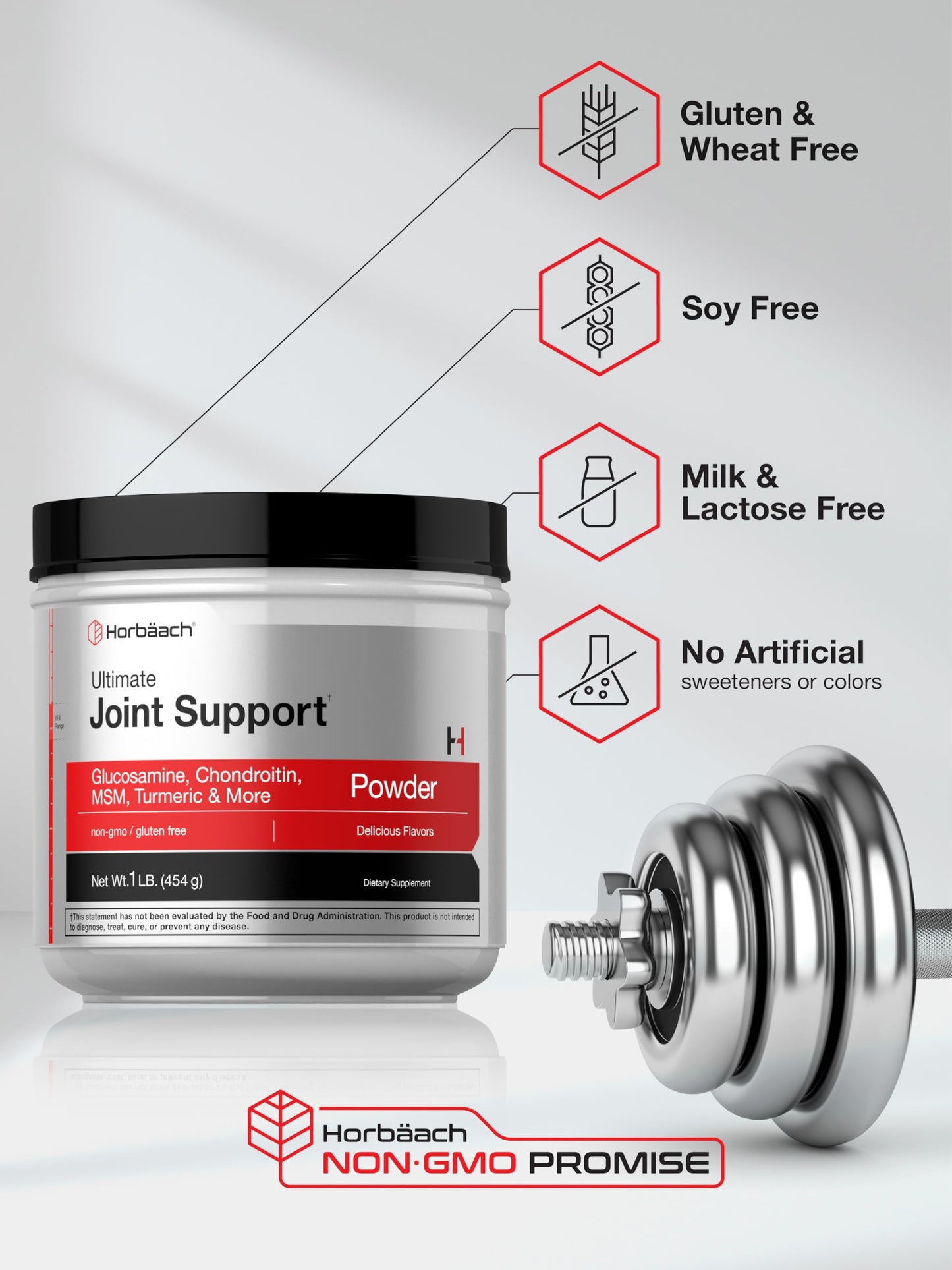 Horbäach Joint Support Supplement Powder 16 oz