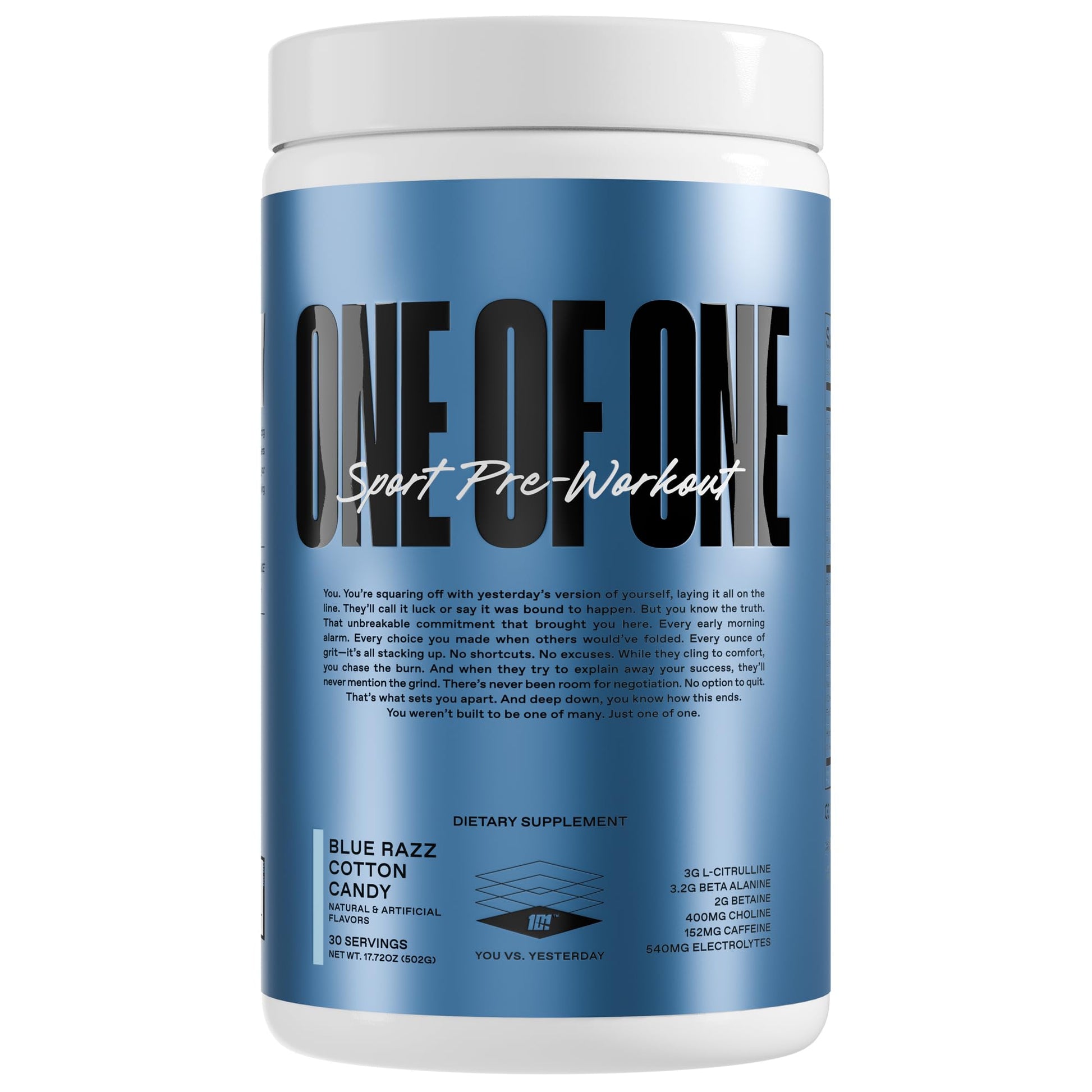 ONE OF ONE Sport Pre-Workout Powder 1 Pound 30 Servings