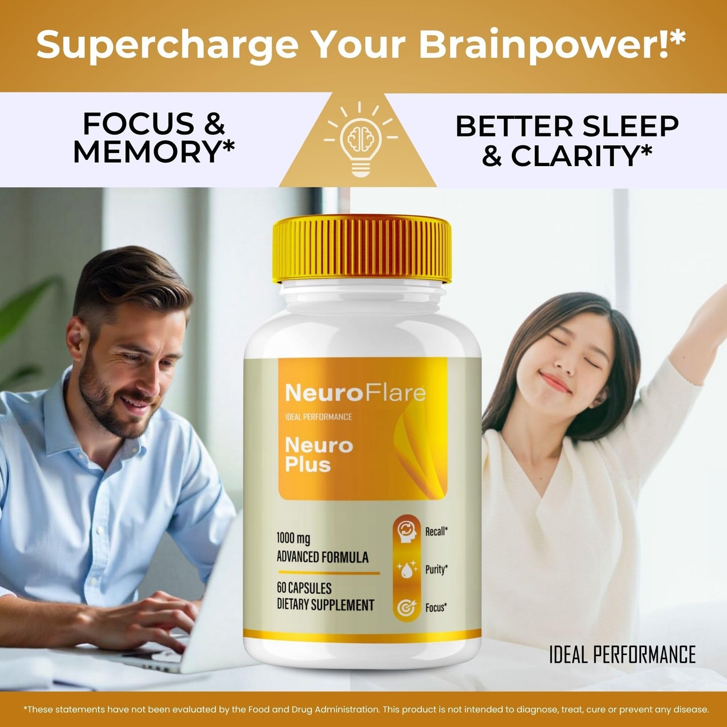IDEAL PERFORMANCE NeuroFlare 180 Capsules