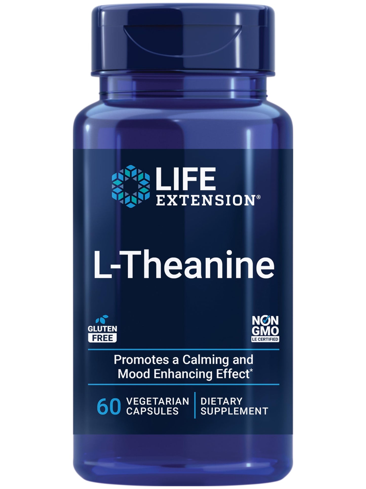 Life Extension L-Theanine Calming Amino Acid & N-Acetyl-L-Cysteine Immune & Liver Health Antioxidant, 120 Capsules