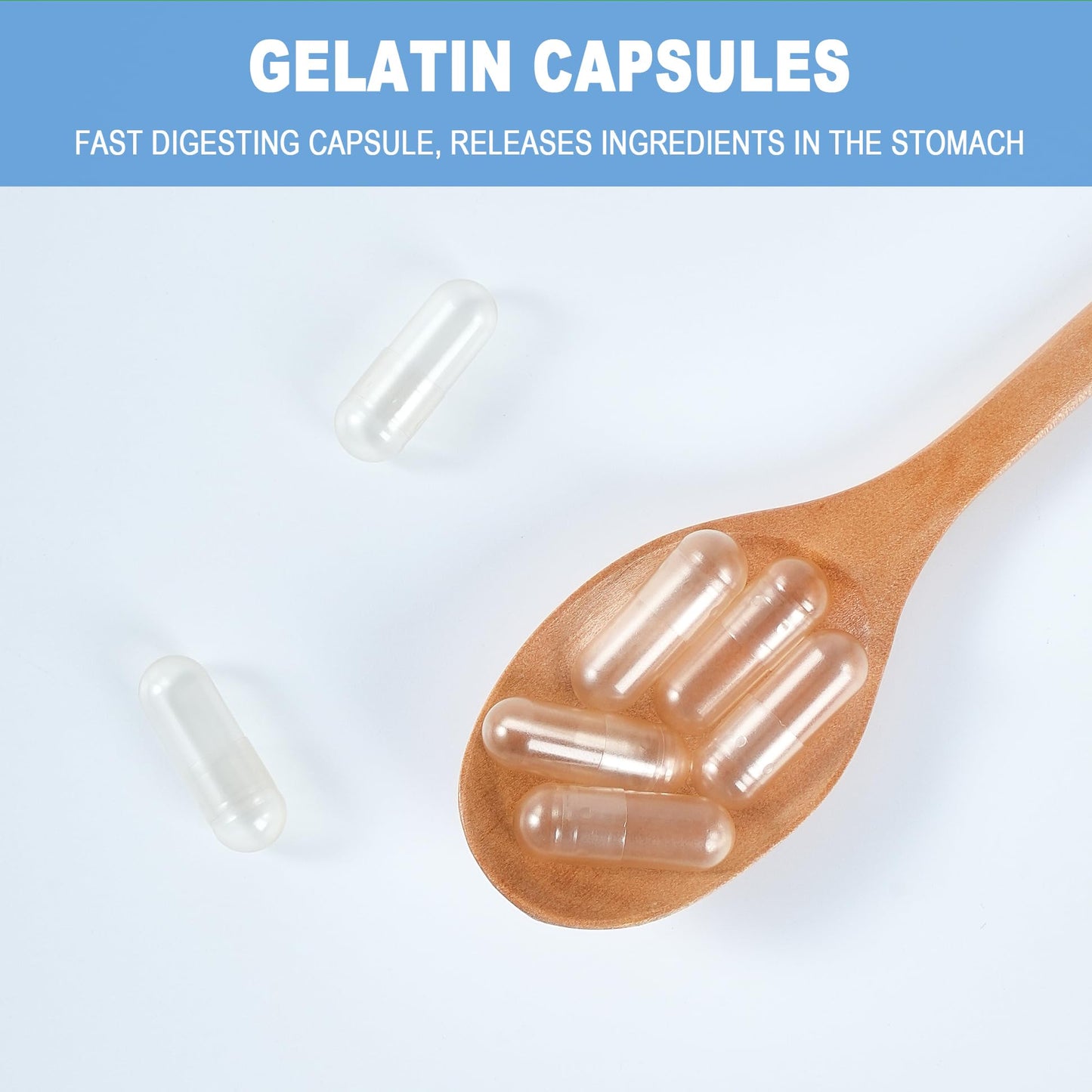VGTPC Size 00 Empty Gelatin Capsules, 1000 Count