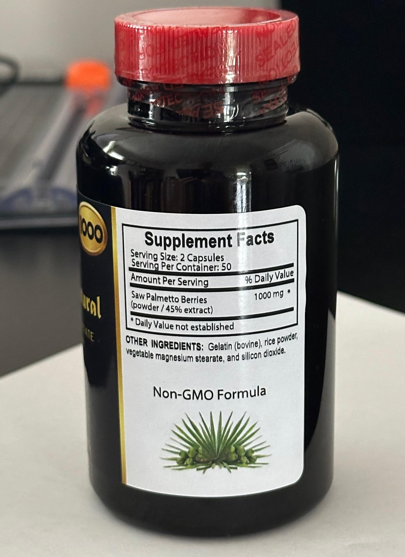 OLANTA TRADE SOLUTION Saw Palmetto Extract 1000mg Capsules, 100 Capsules