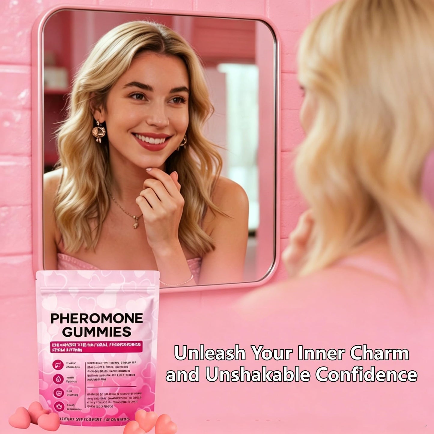 ORIAPT Women's Pheromone Gummies with Slippery Elm, 60 Count