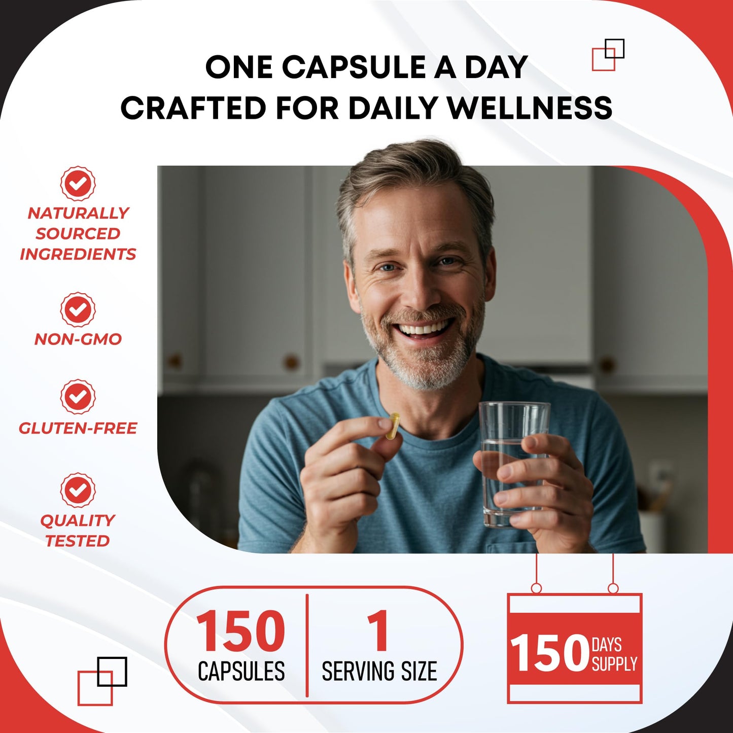 GUDOMET Apple Cider Vinegar Ceylon Cinnamon Turmeric Odorless Garlic Olive Leaf Artichoke Black Pepper Capsule 150 Count