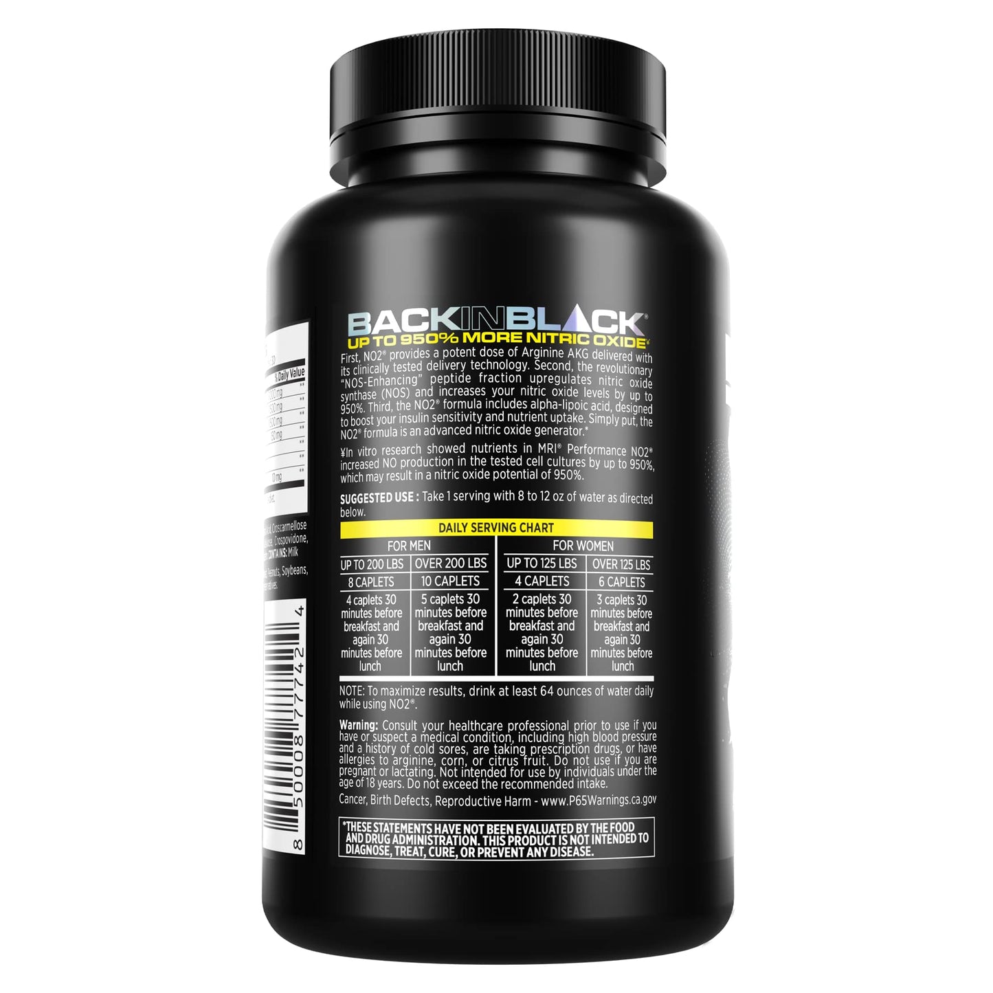 MRI Performance NO2 Nitric Oxide Booster Caplets 90 Count