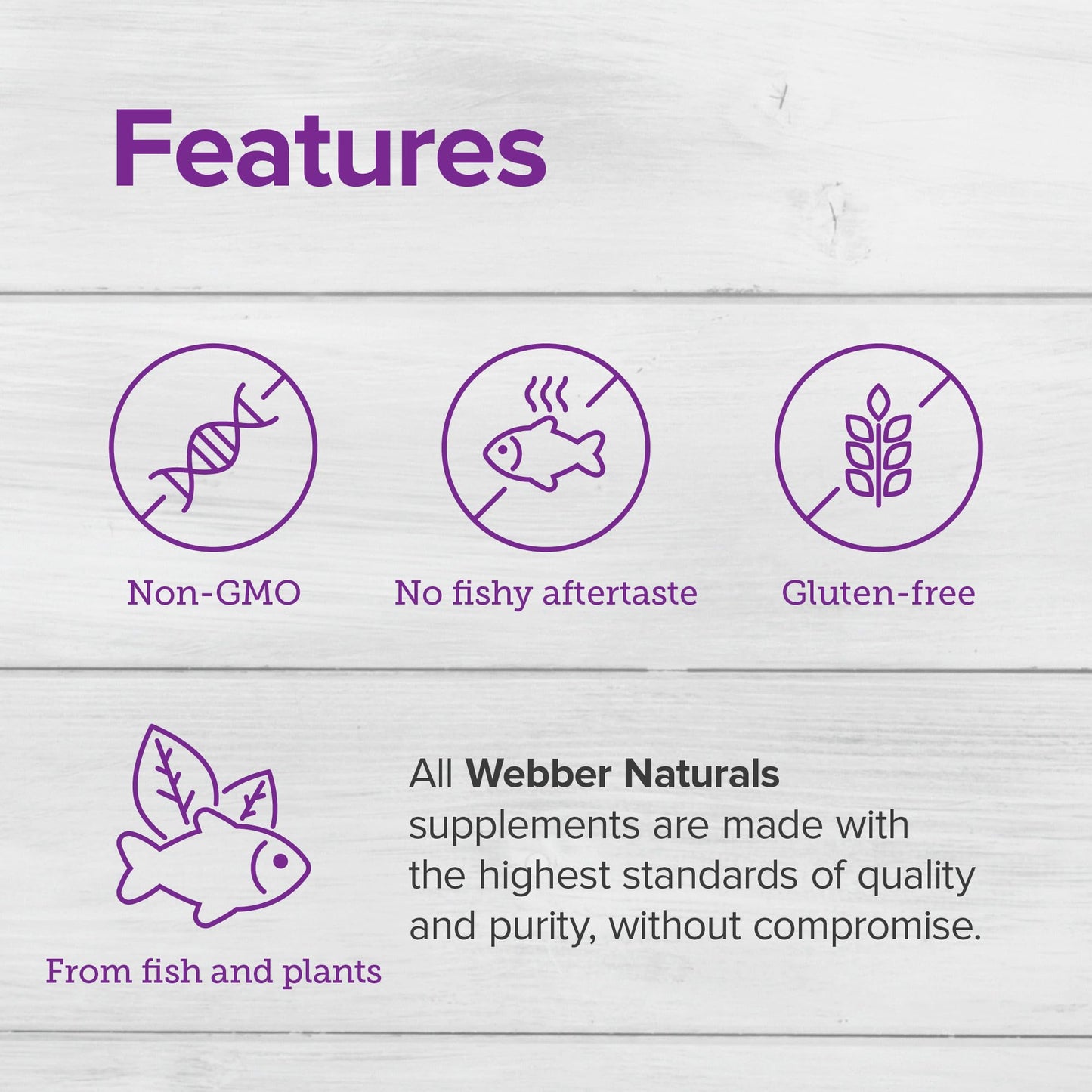 Webber Naturals Triple Omega 3 6 9 Fish Oil Softgels, 180 Count