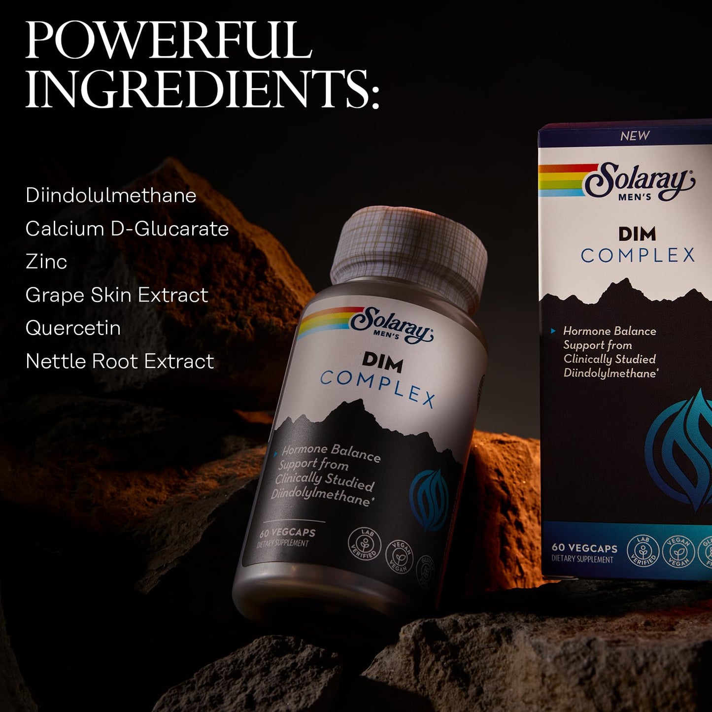 Solaray DIM Supplement for Men Capsule 60 Count