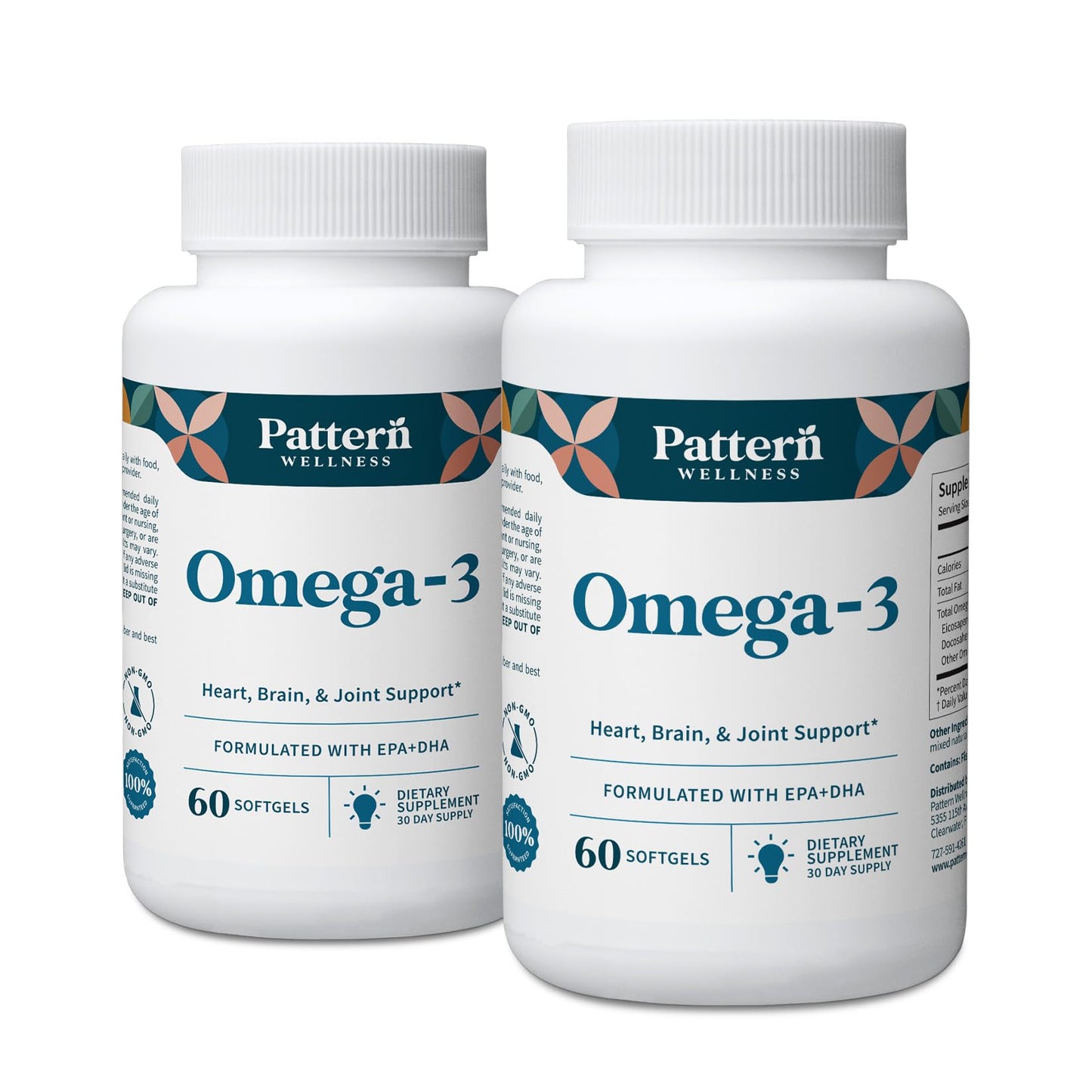 Pattern Wellness Omega 3 Softgels 120 Softgels