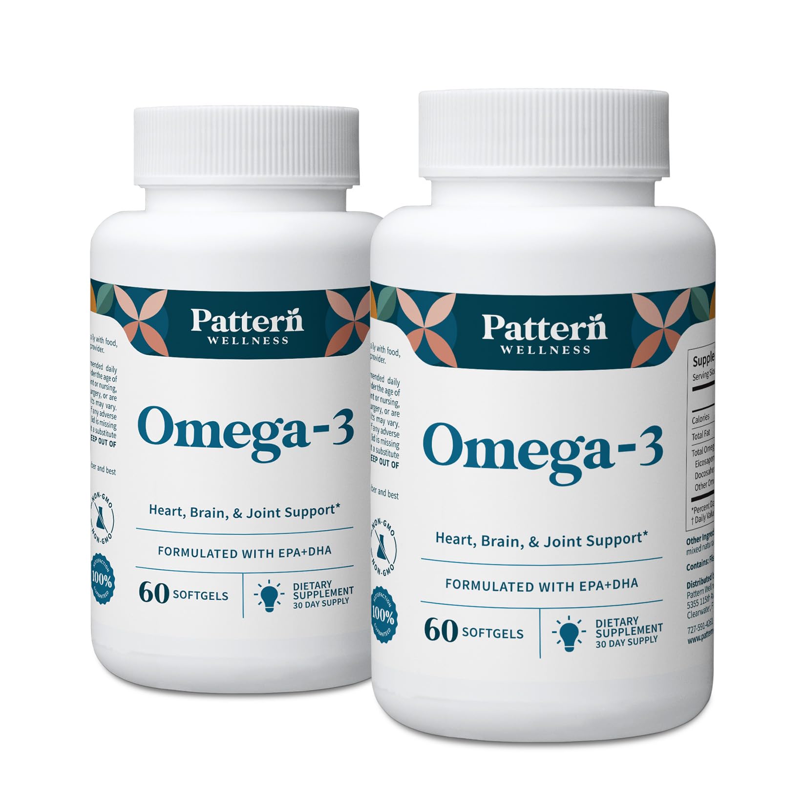 Pattern Wellness Omega 3 Softgels 120 Softgels