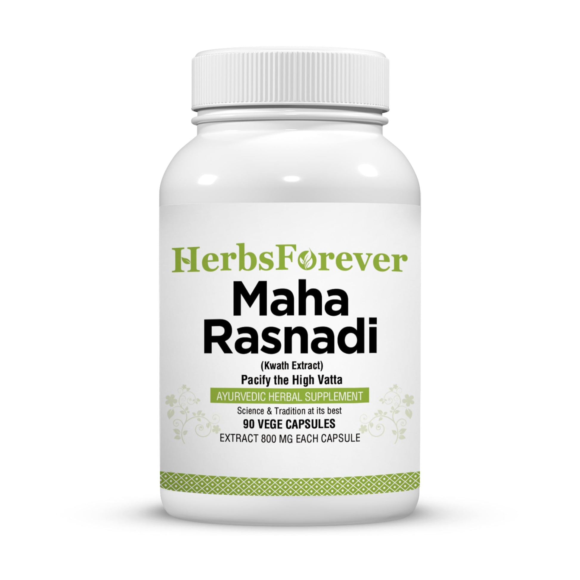 Herbsforever Maha Rasnadi Kwath Ayurvedic Herbal Supplement 90 Capsules