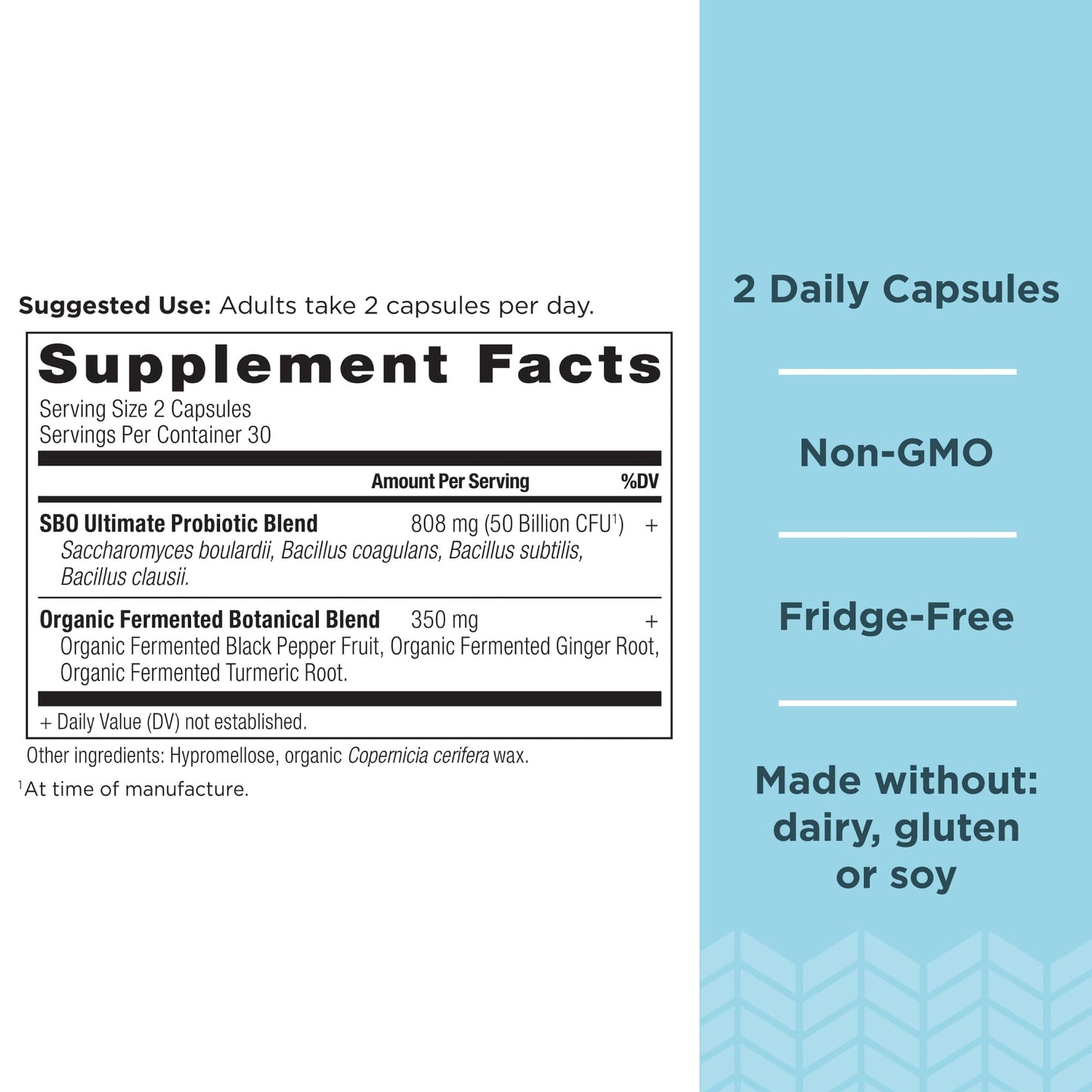 Ancient Nutrition SBO Probiotics Capsules (60 Count) + Vitamin D Capsules (90 Count)