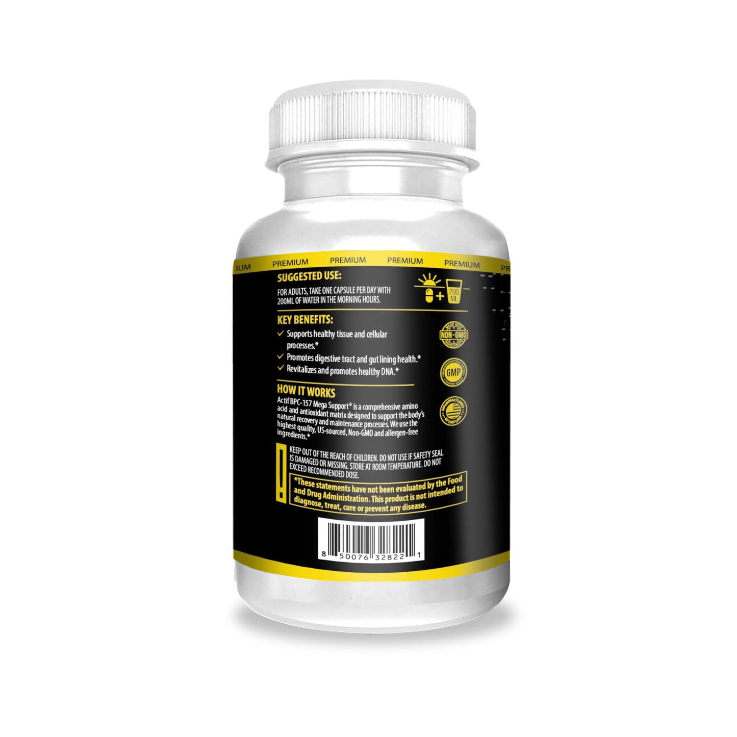 ACTIF BPC 157 with 10+ Advanced Factors Capsules 60 Count