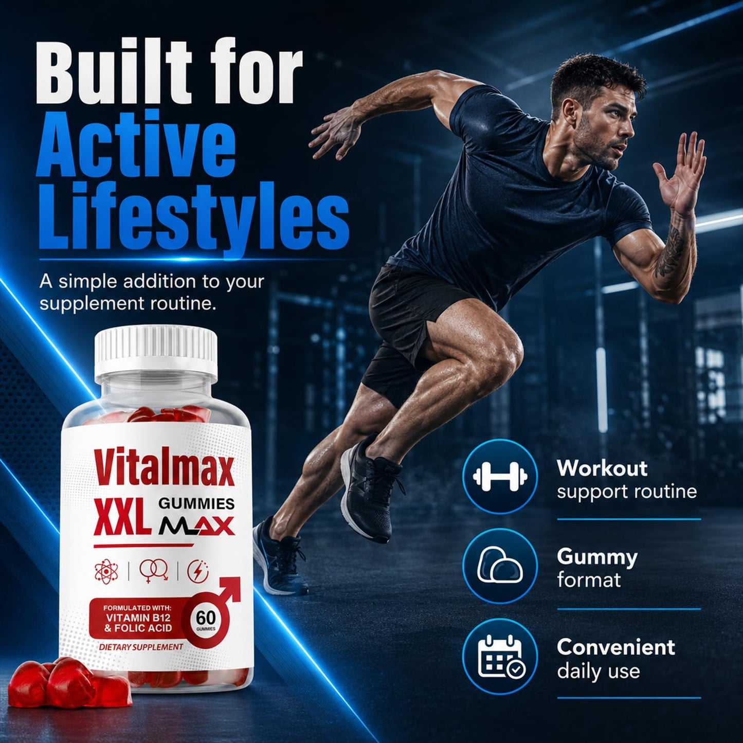 Vitalmax XXL Testosterone Booster Capsule, 1 Count